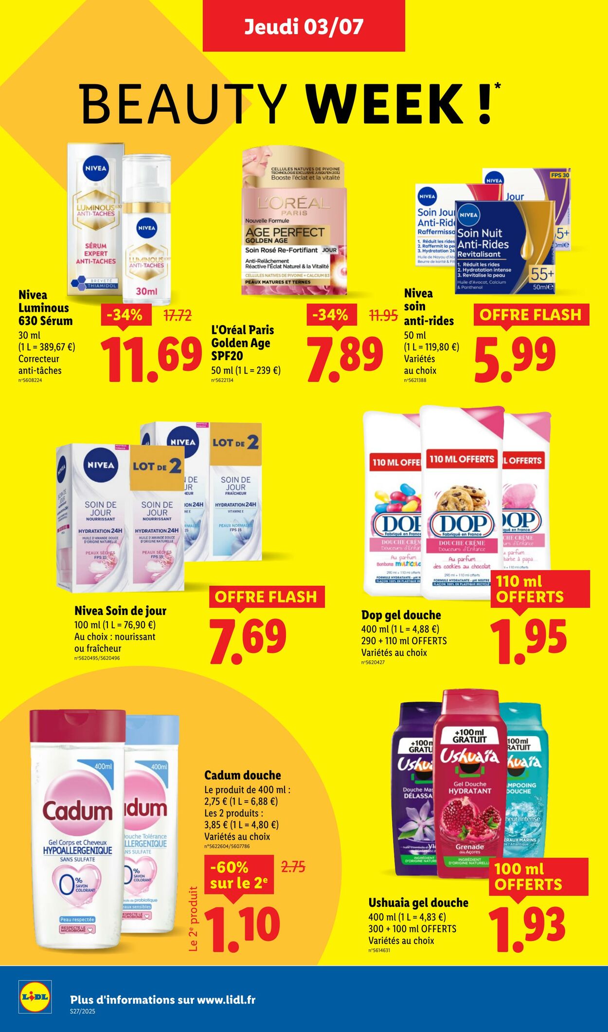 Catalogue Lidl 03.07.2025 - 09.07.2025