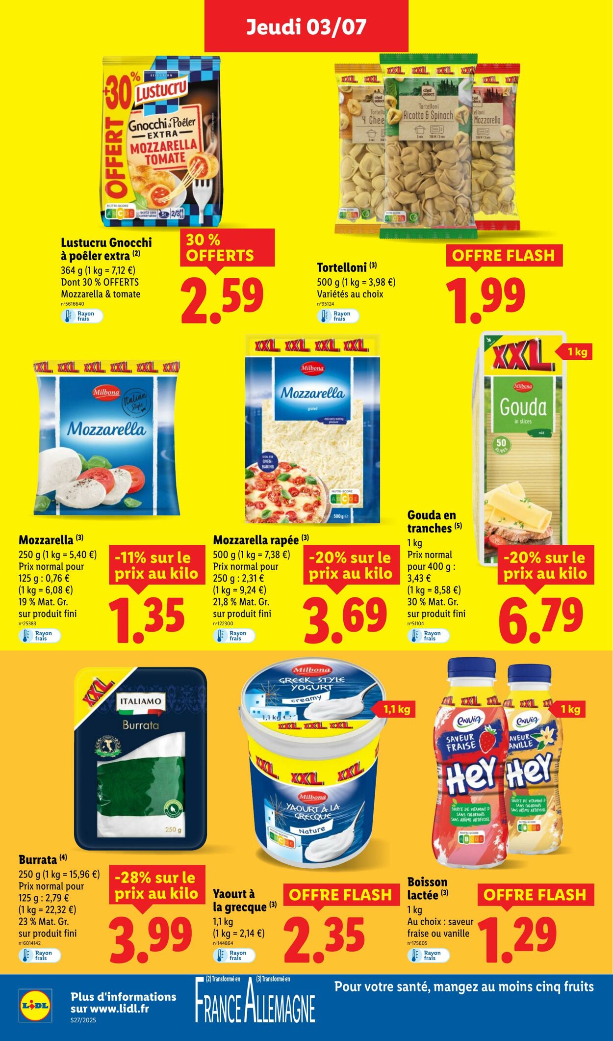 Catalogue Lidl 03.07.2025 - 09.07.2025