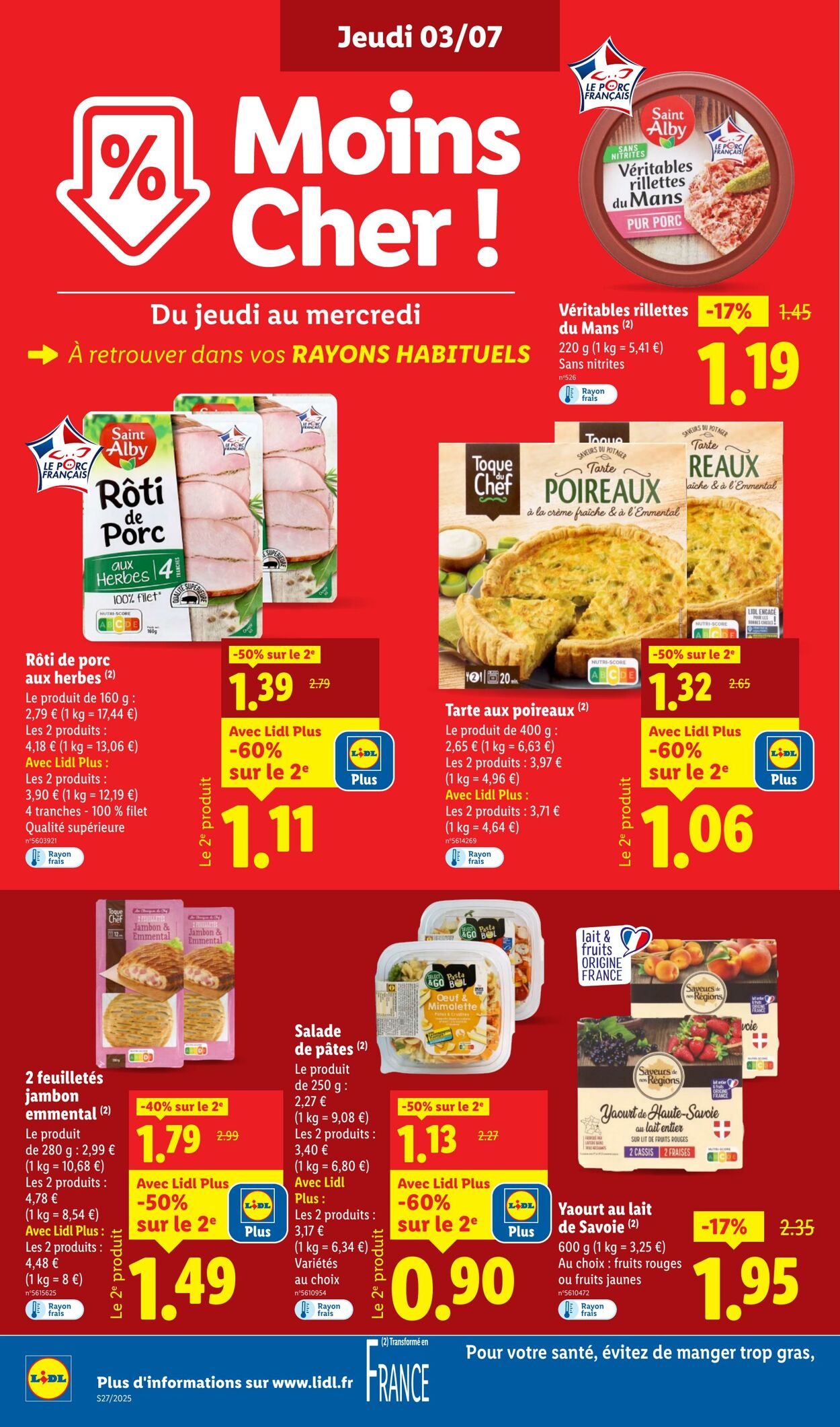 Catalogue Lidl 03.07.2025 - 09.07.2025