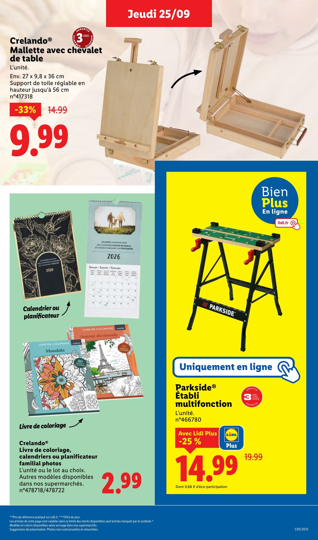 Catalogue Lidl 25.09.2025 - 01.10.2025