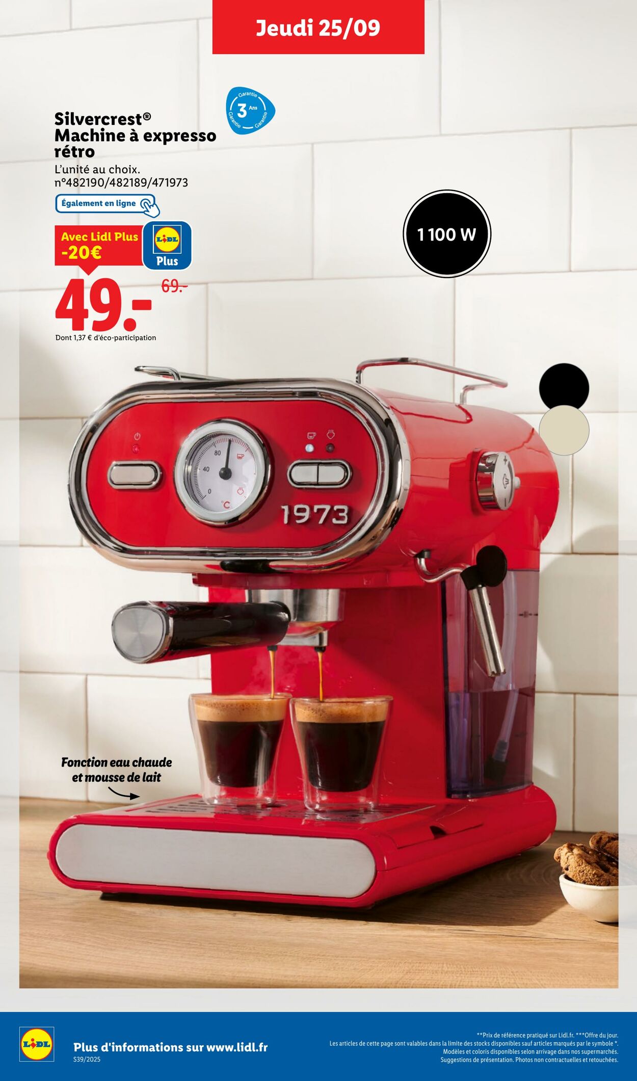 Catalogue Lidl 25.09.2025 - 01.10.2025