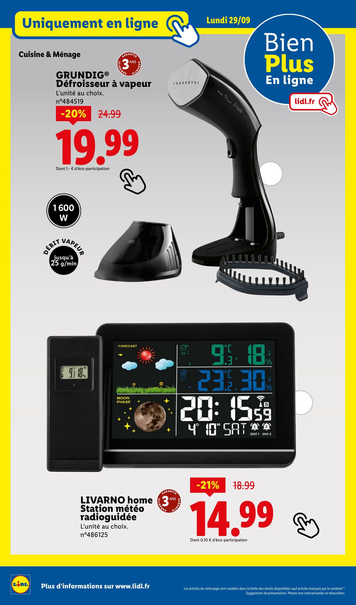 Catalogue Lidl 25.09.2025 - 01.10.2025