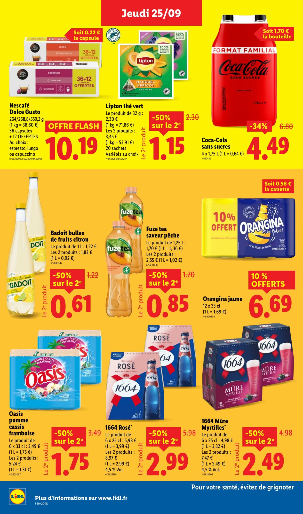 Catalogue Lidl 25.09.2025 - 01.10.2025