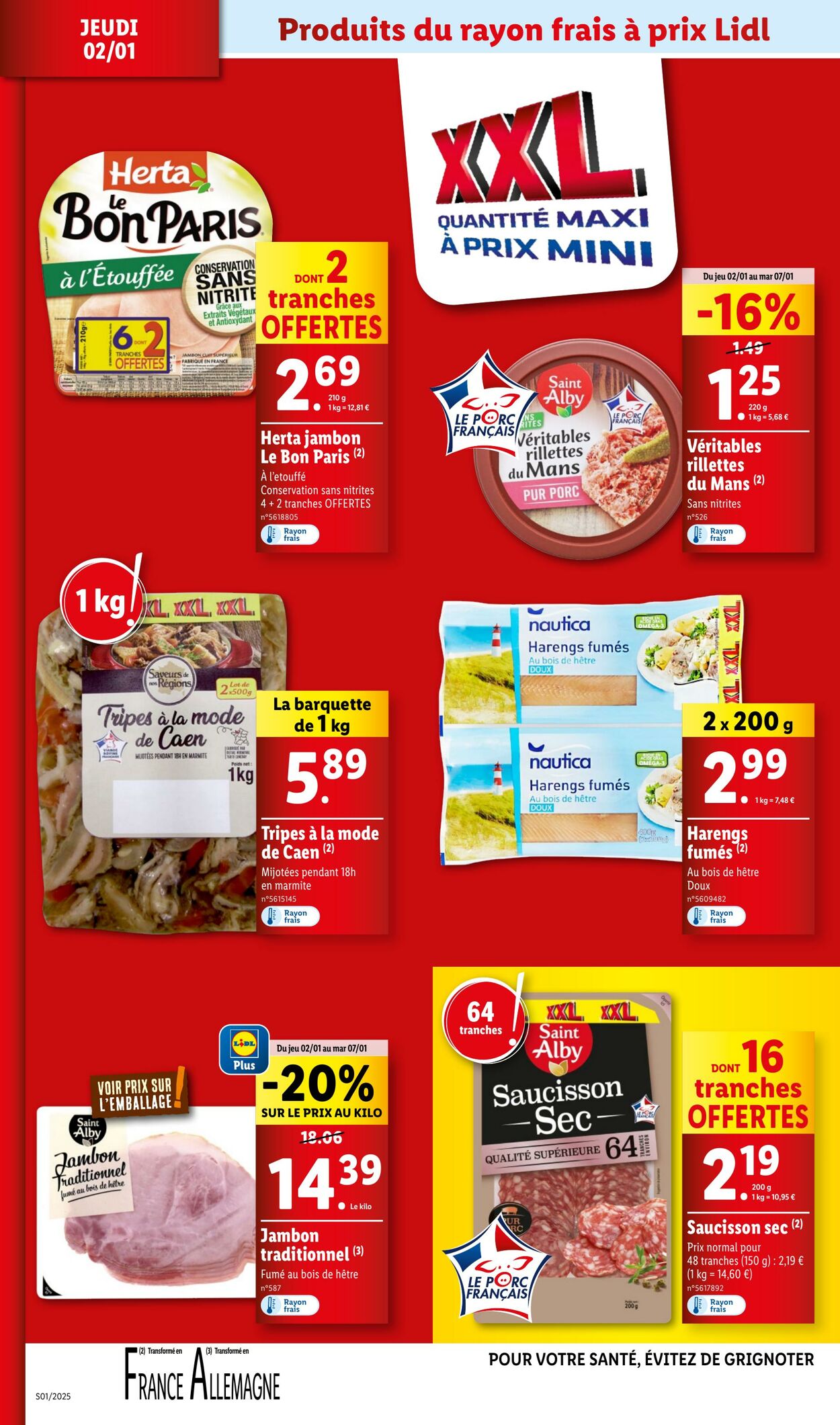 Catalogue Lidl 02.01.2025 - 07.01.2025