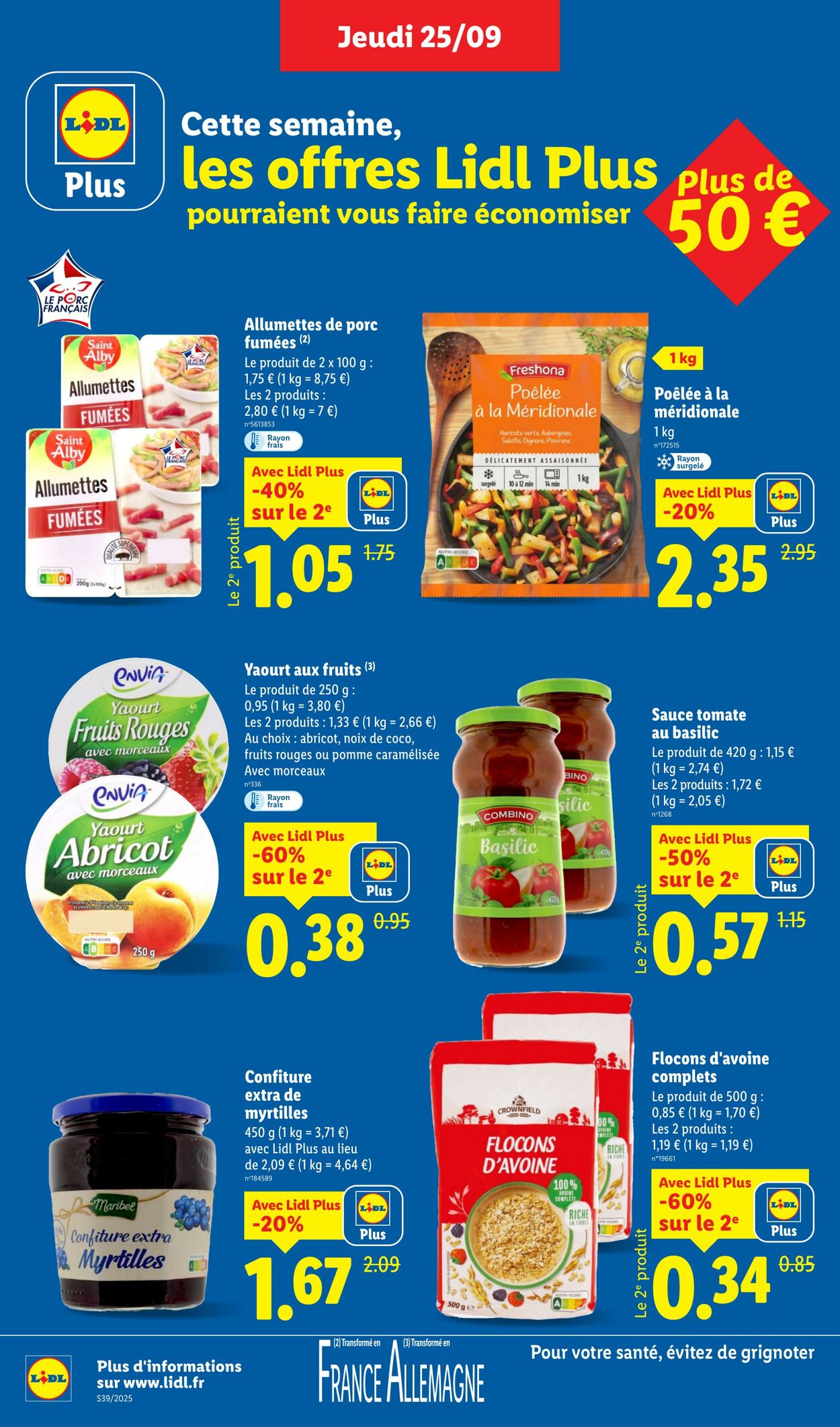 Catalogue Lidl 25.09.2025 - 01.10.2025