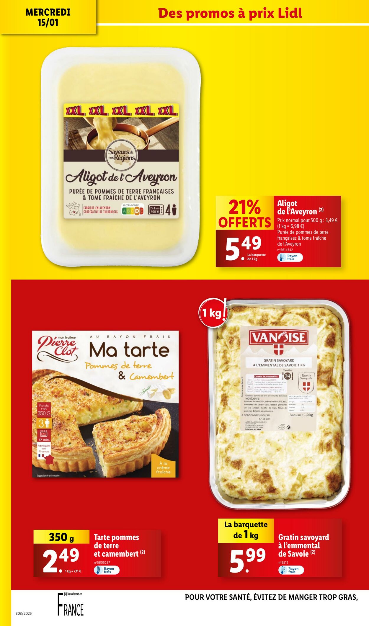 Catalogue Lidl 15.01.2025 - 21.01.2025