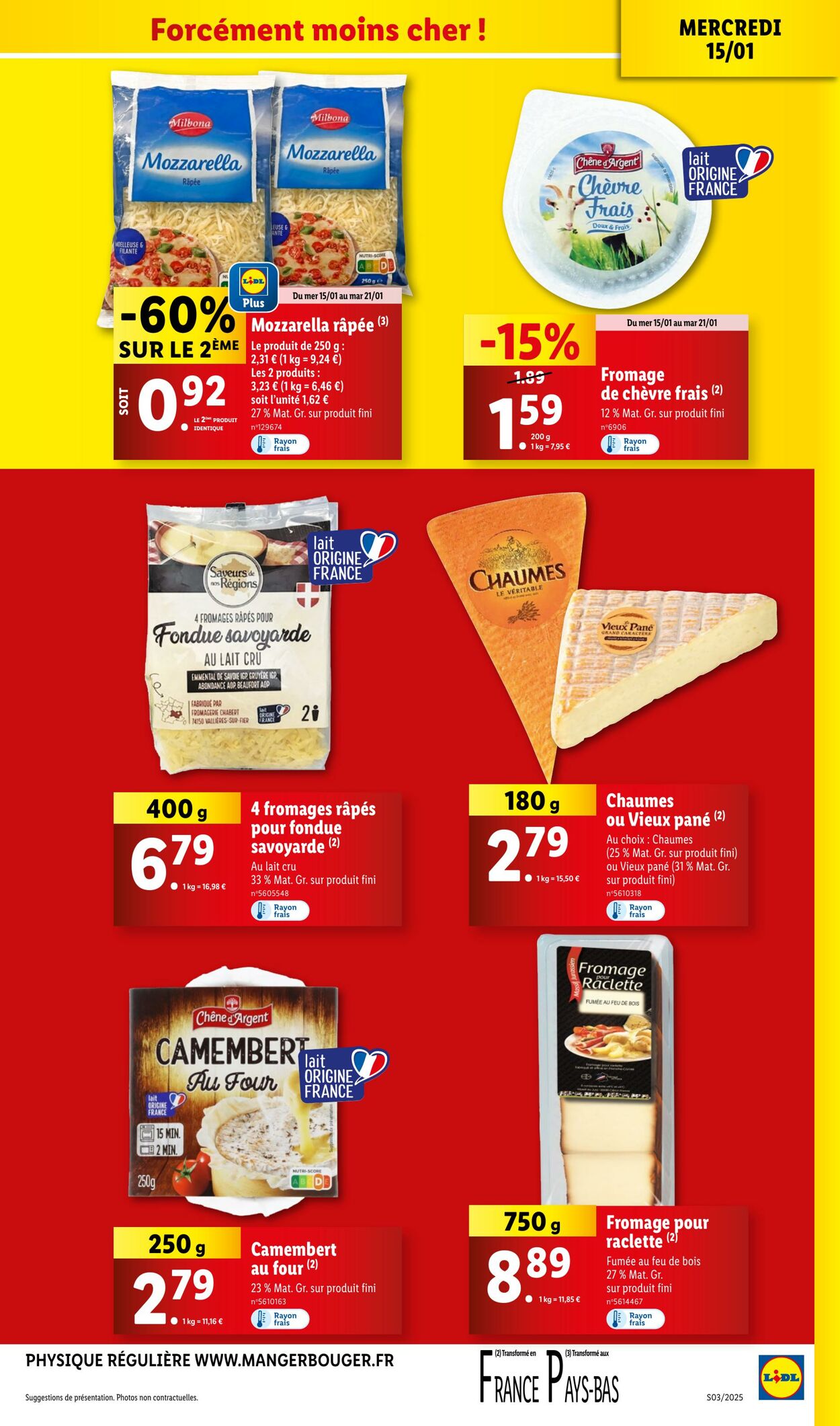 Catalogue Lidl 15.01.2025 - 21.01.2025