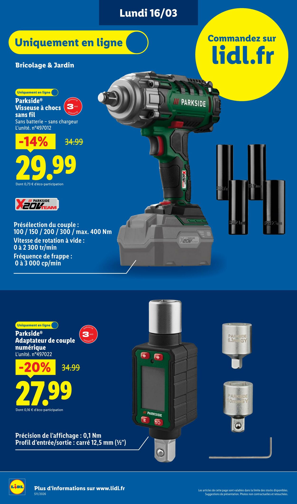 Catalogue Lidl 08.03.2026 - 18.03.2026