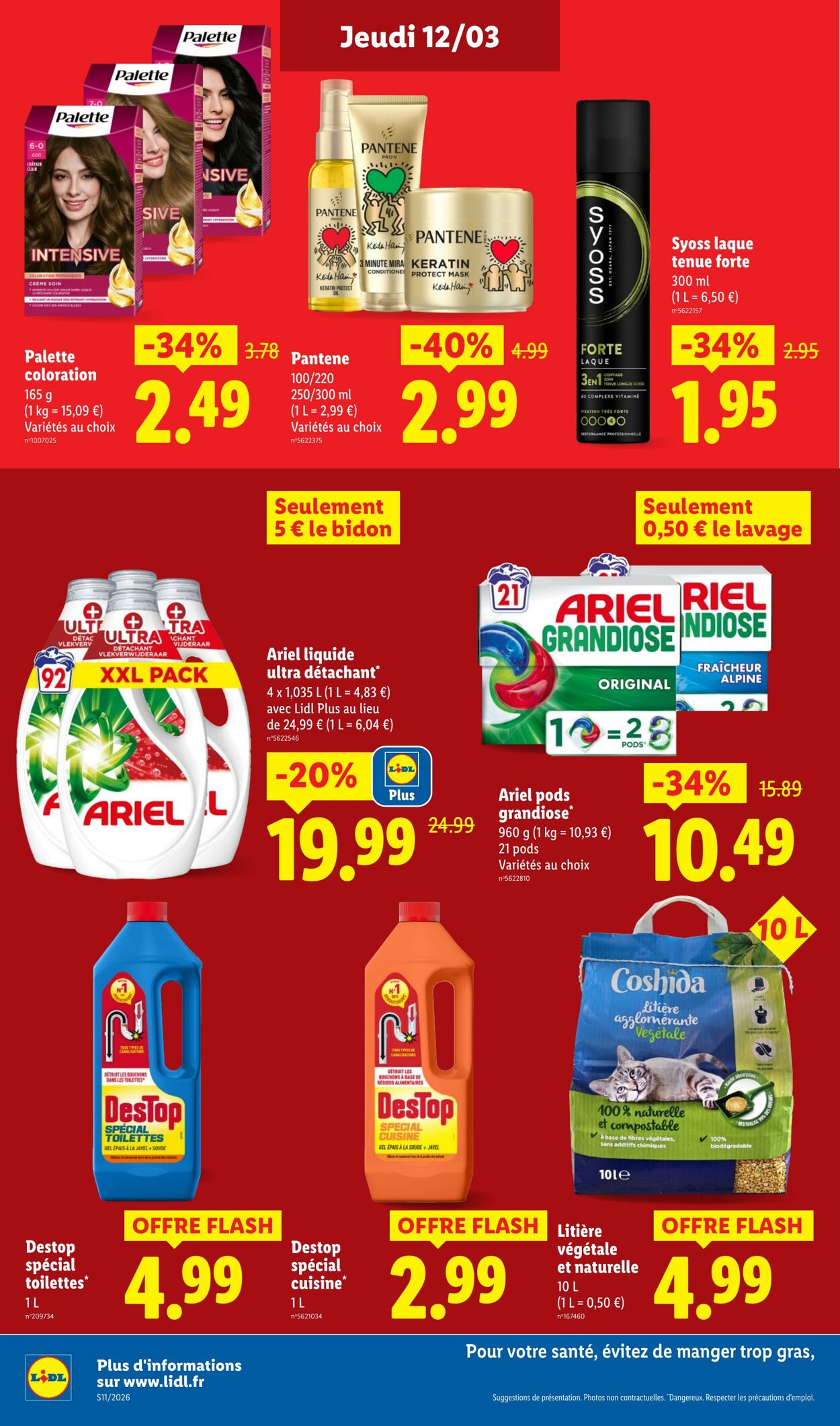 Catalogue Lidl 08.03.2026 - 18.03.2026