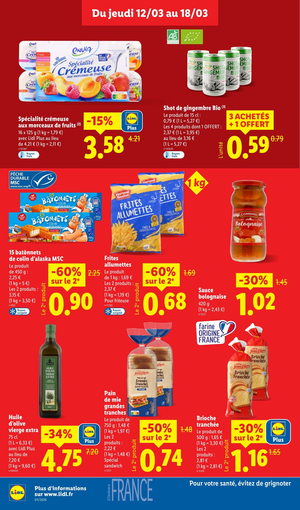 Catalogue Lidl 08.03.2026 - 18.03.2026