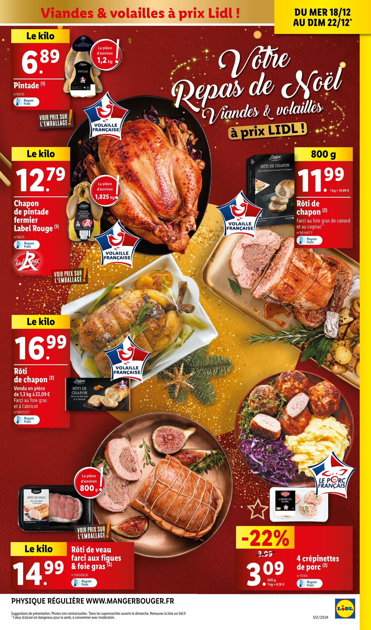 Catalogue Lidl 18.12.2024 - 24.12.2024