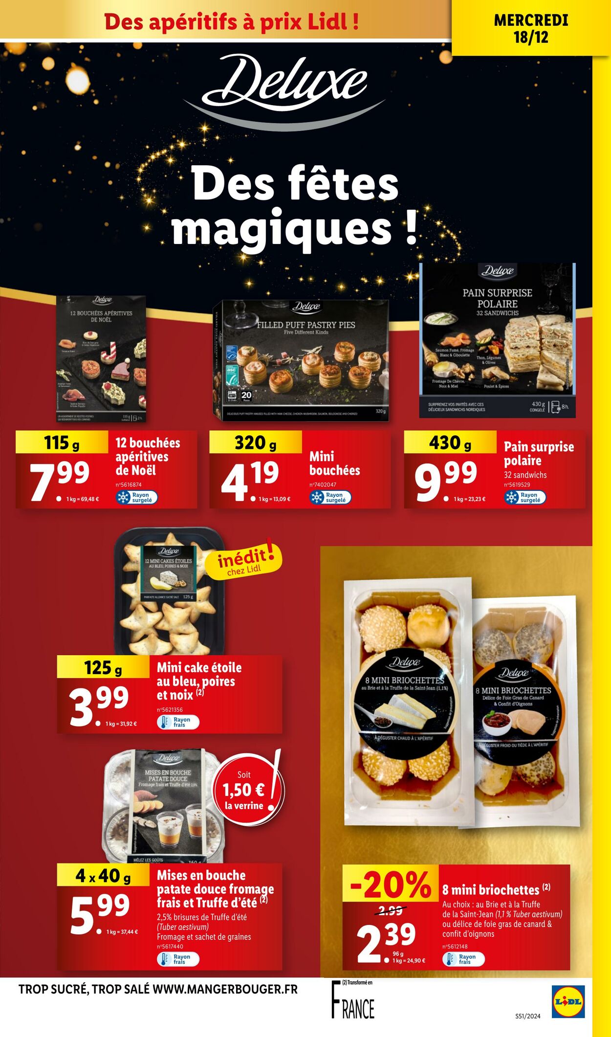 Catalogue Lidl 18.12.2024 - 24.12.2024