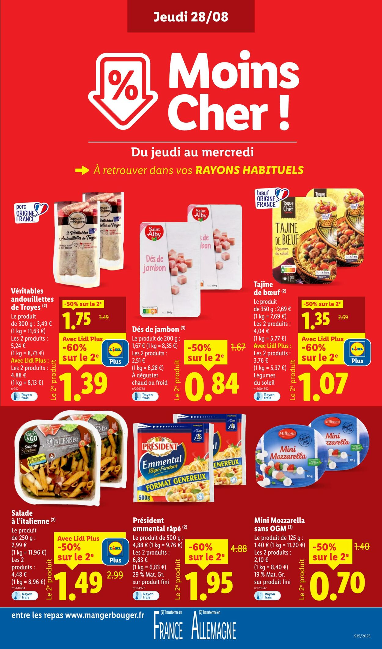 Catalogue Lidl 28.08.2025 - 03.09.2025