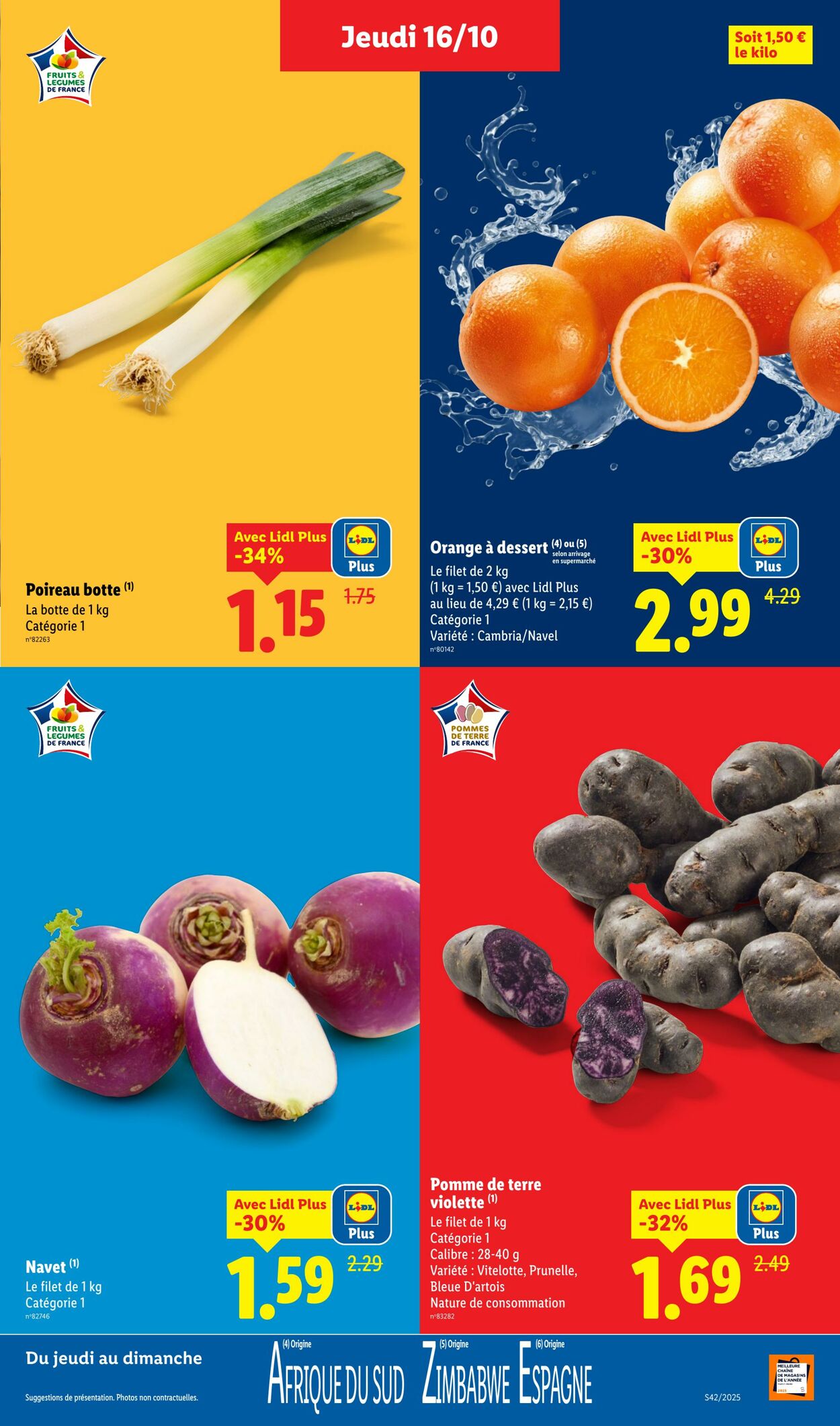 Catalogue Lidl 16.10.2025 - 22.10.2025