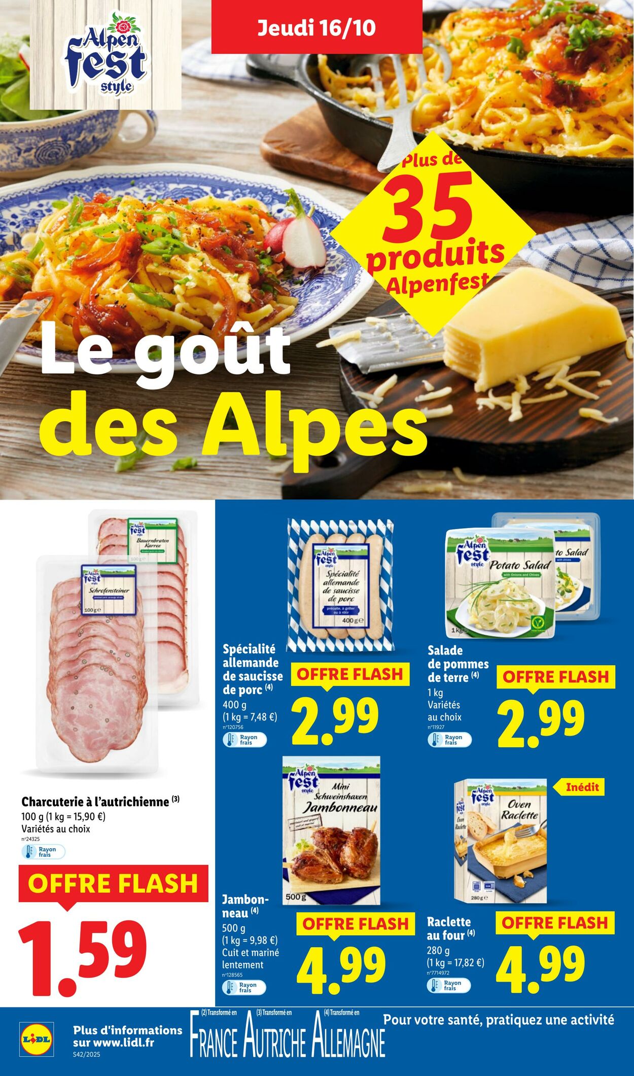 Catalogue Lidl 16.10.2025 - 22.10.2025
