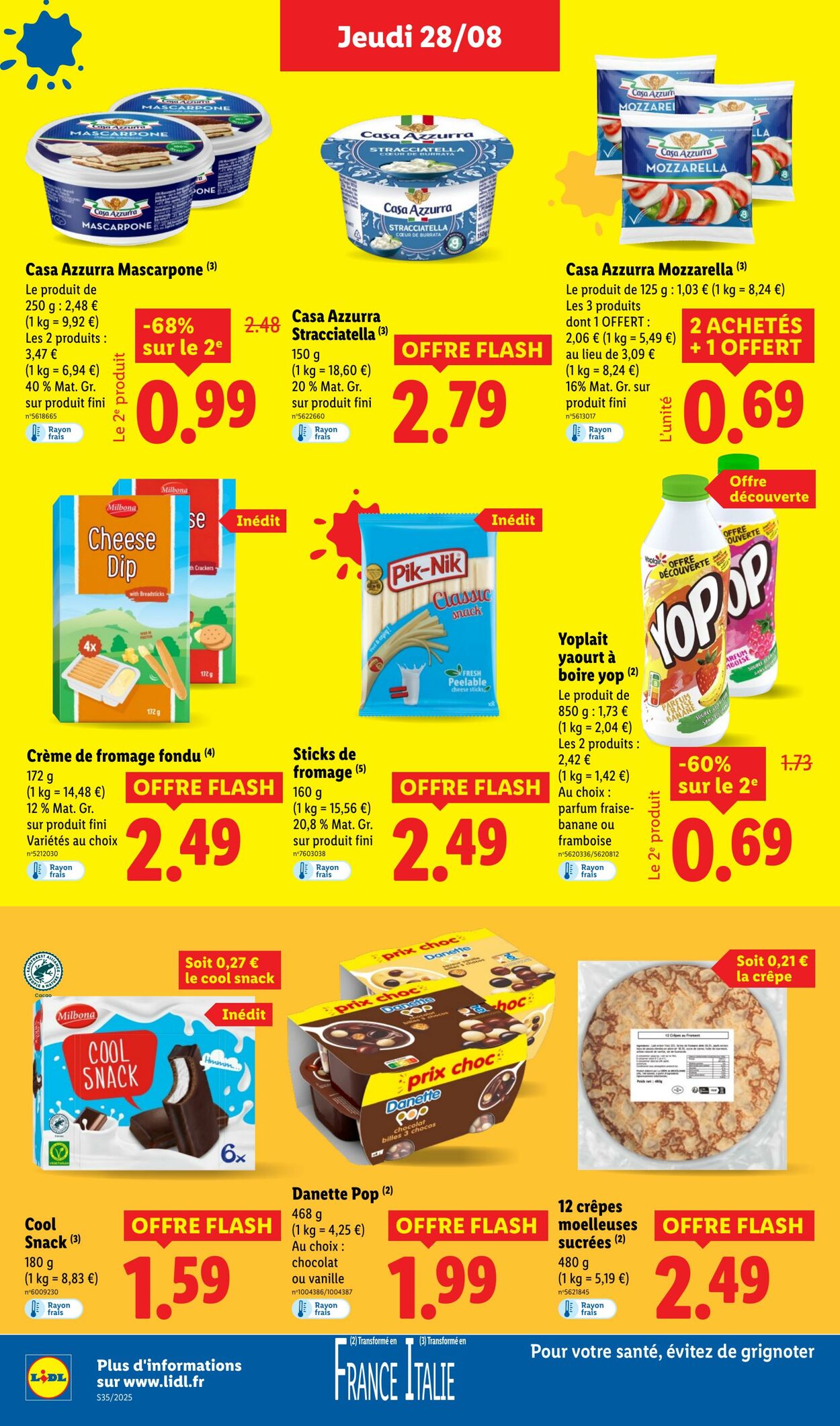 Catalogue Lidl 28.08.2025 - 03.09.2025