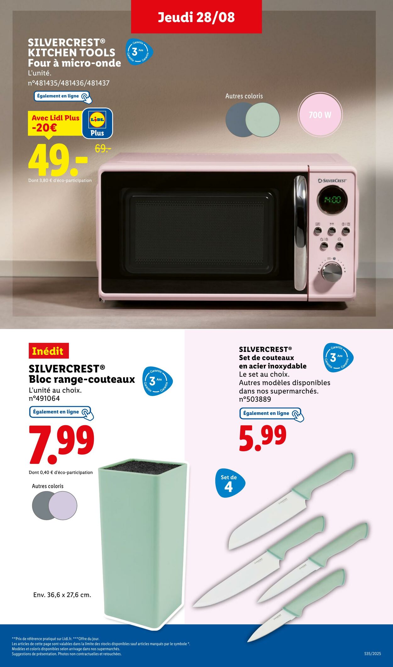 Catalogue Lidl 28.08.2025 - 03.09.2025