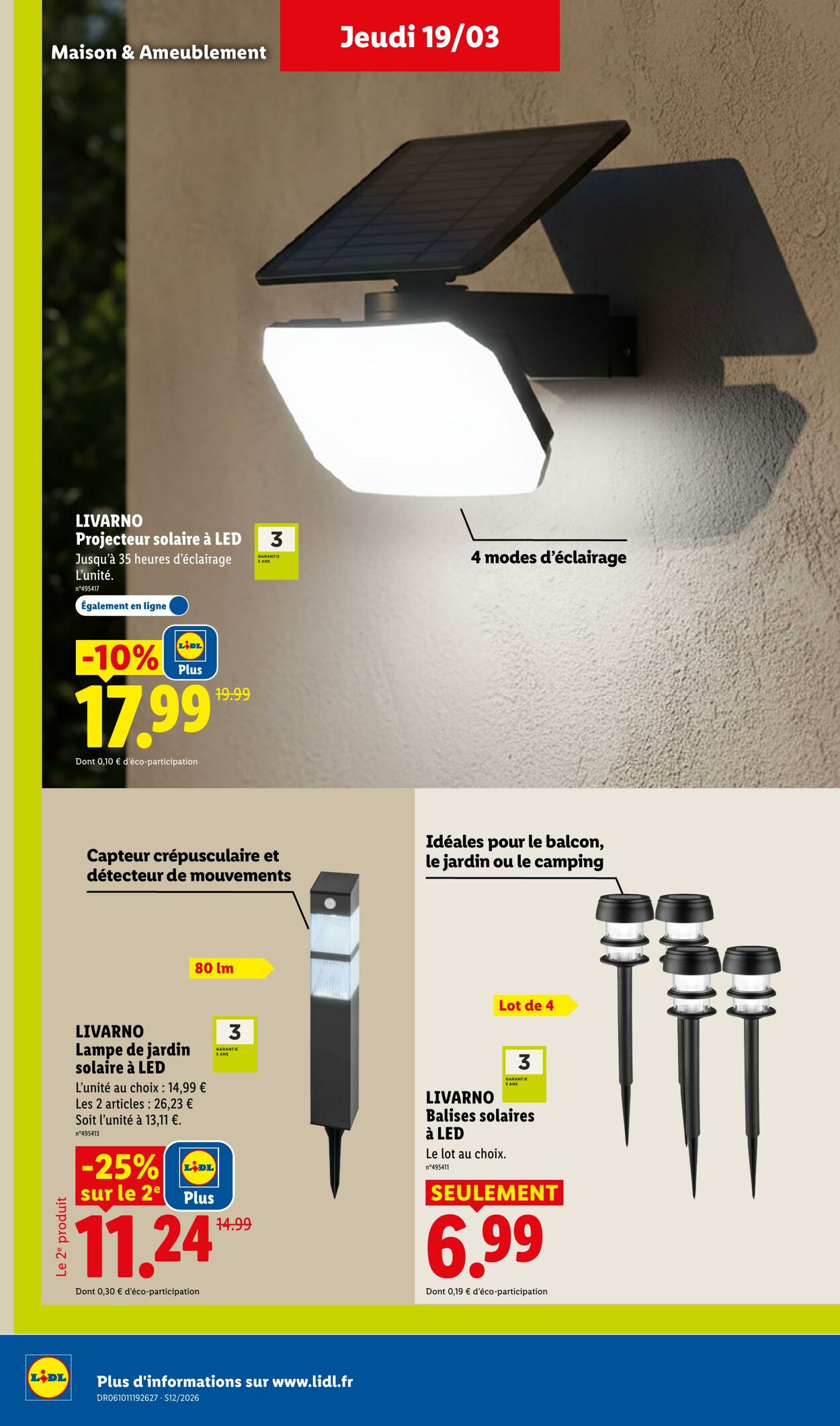 Catalogue Lidl 15.03.2026 - 25.03.2026
