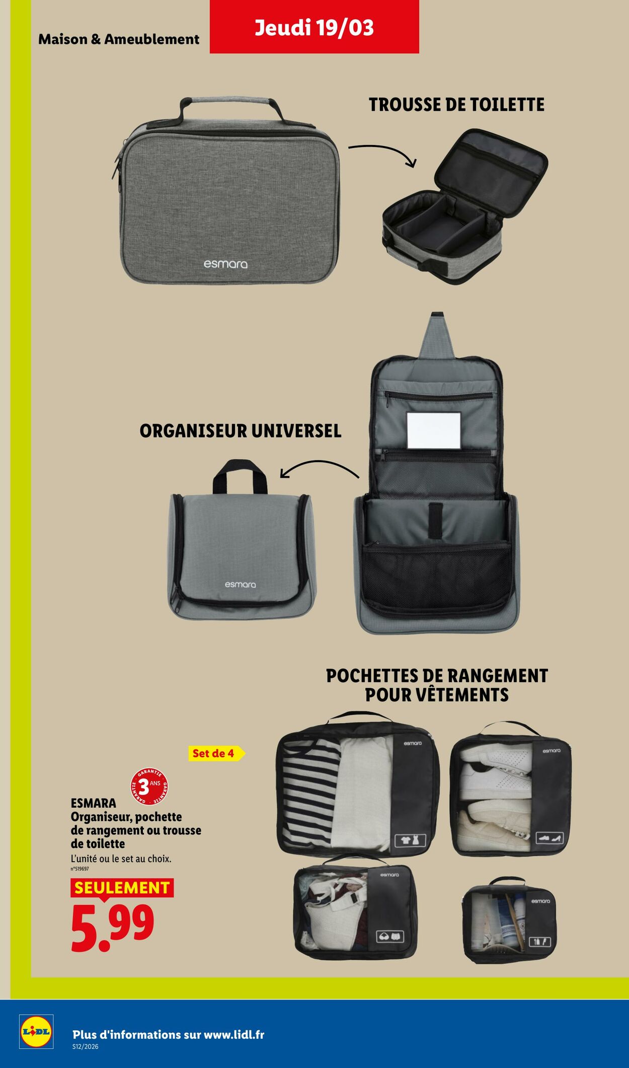 Catalogue Lidl 15.03.2026 - 25.03.2026