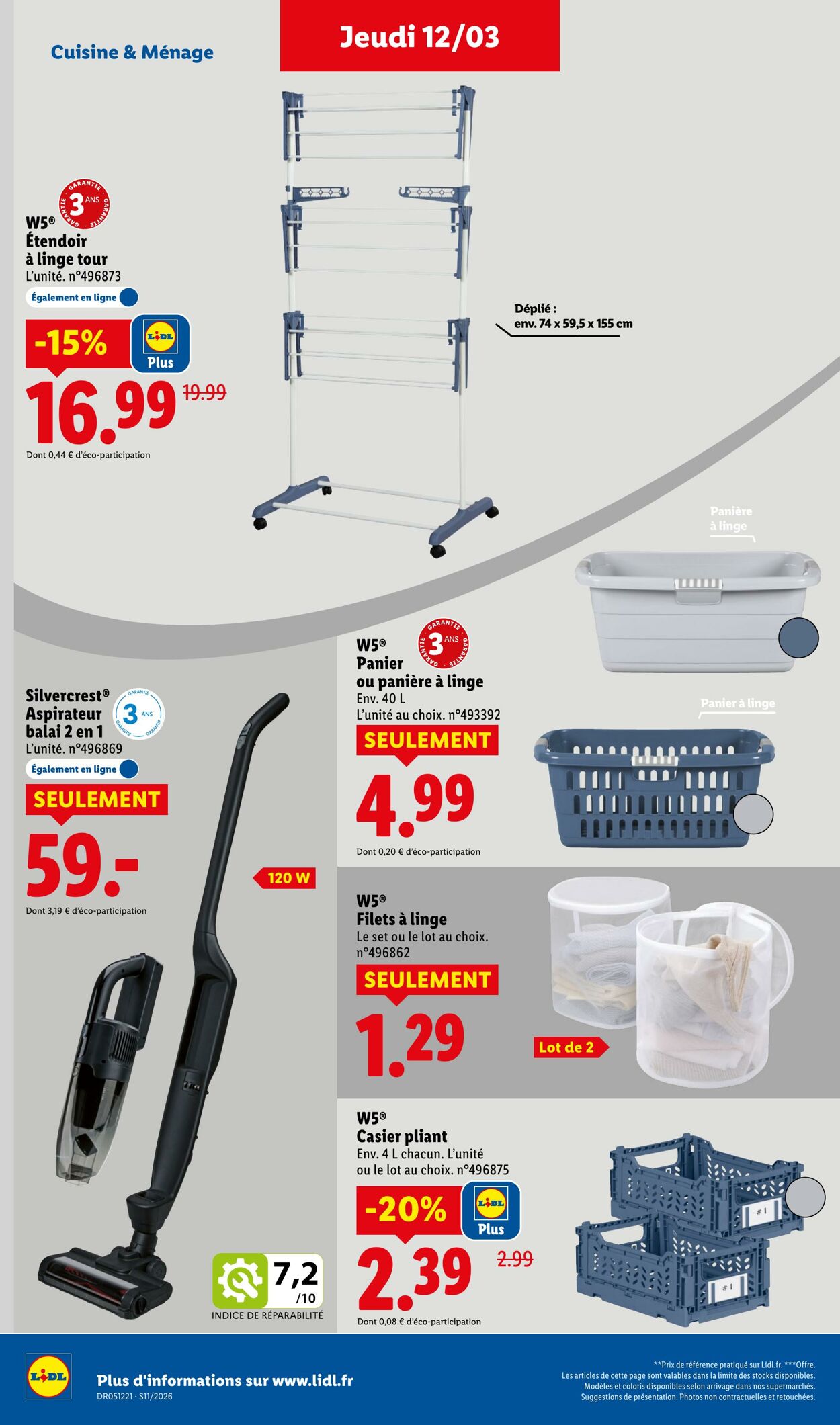 Catalogue Lidl 08.03.2026 - 18.03.2026