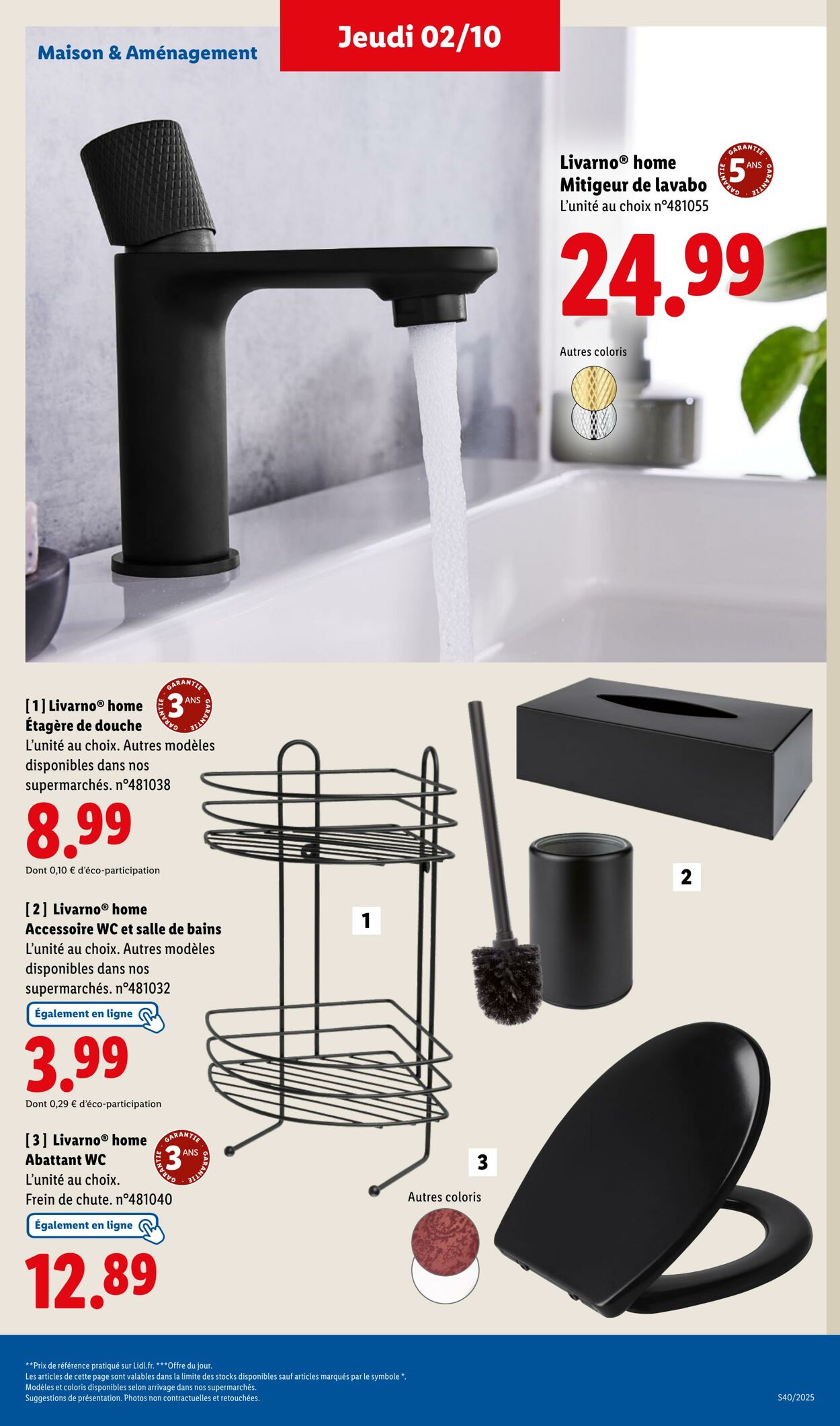 Catalogue Lidl 02.10.2025 - 08.10.2025