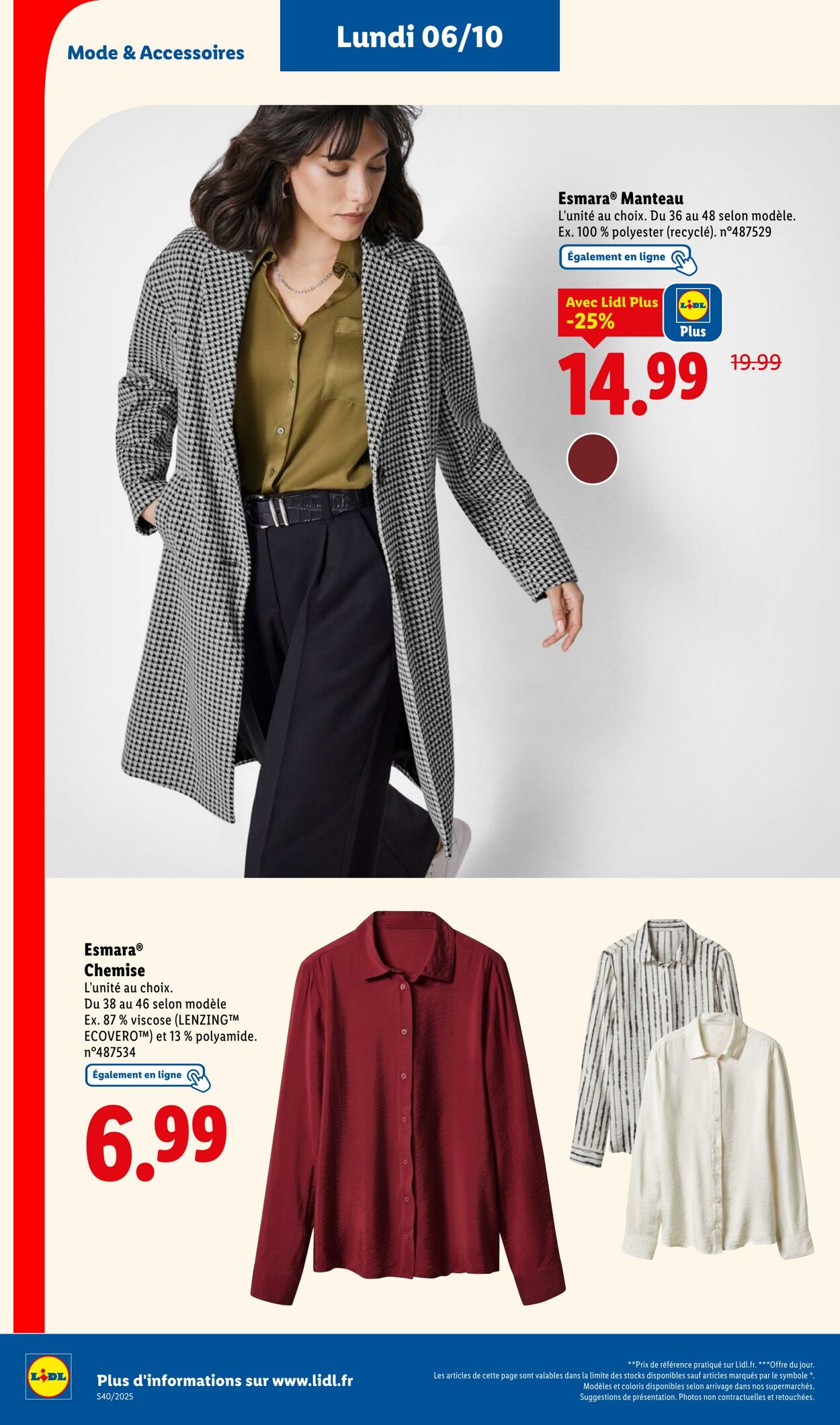 Catalogue Lidl 02.10.2025 - 08.10.2025