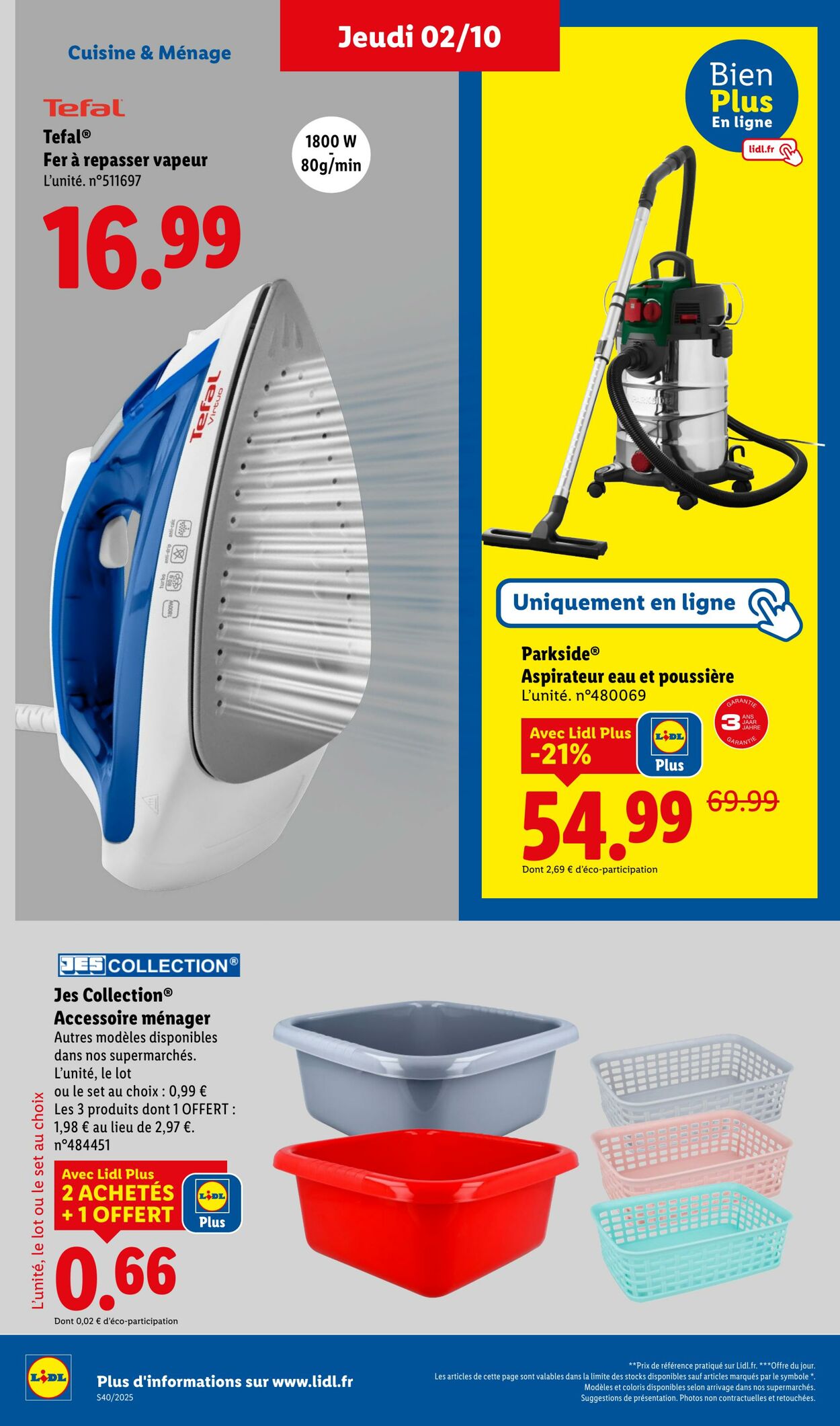 Catalogue Lidl 02.10.2025 - 08.10.2025