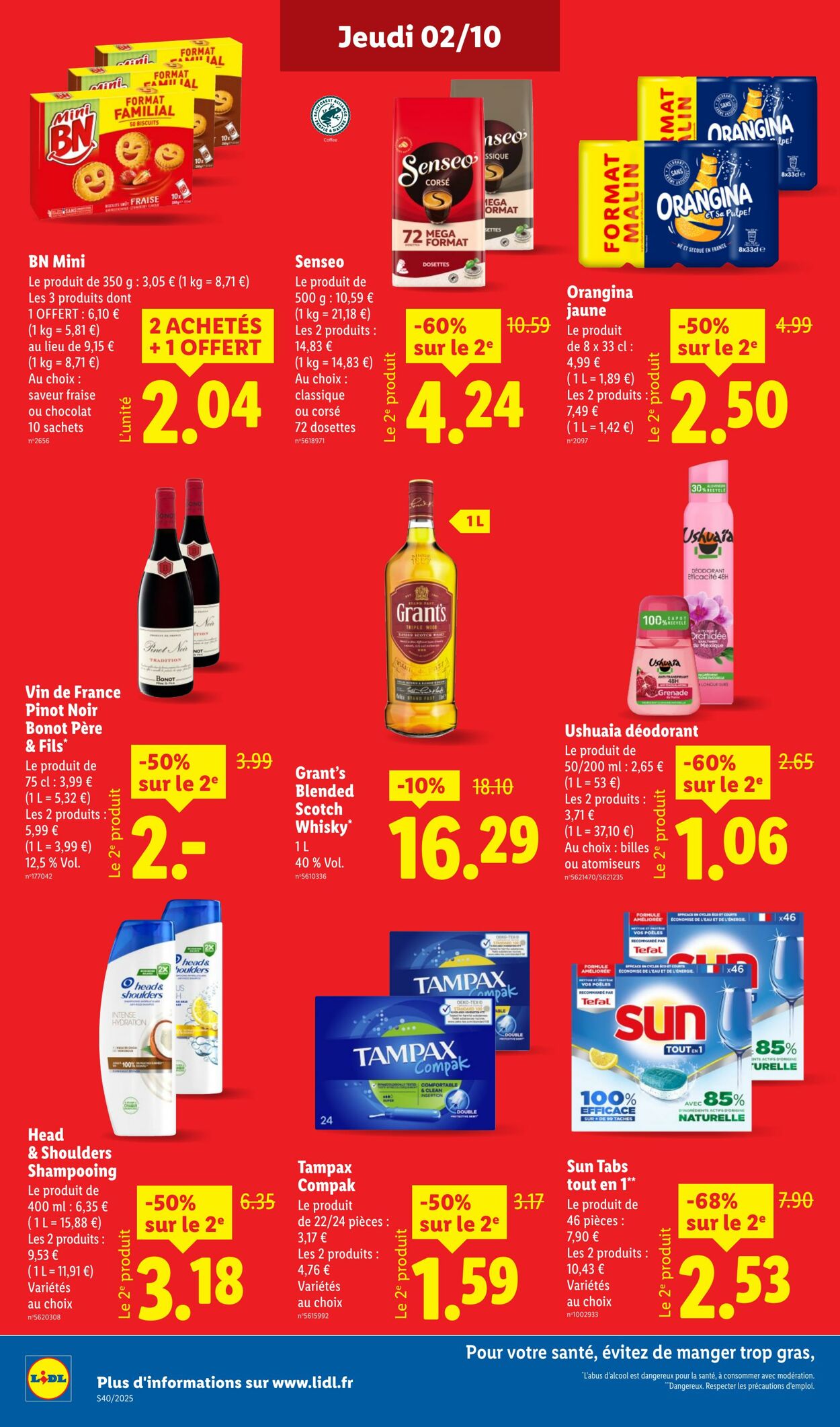 Catalogue Lidl 02.10.2025 - 08.10.2025