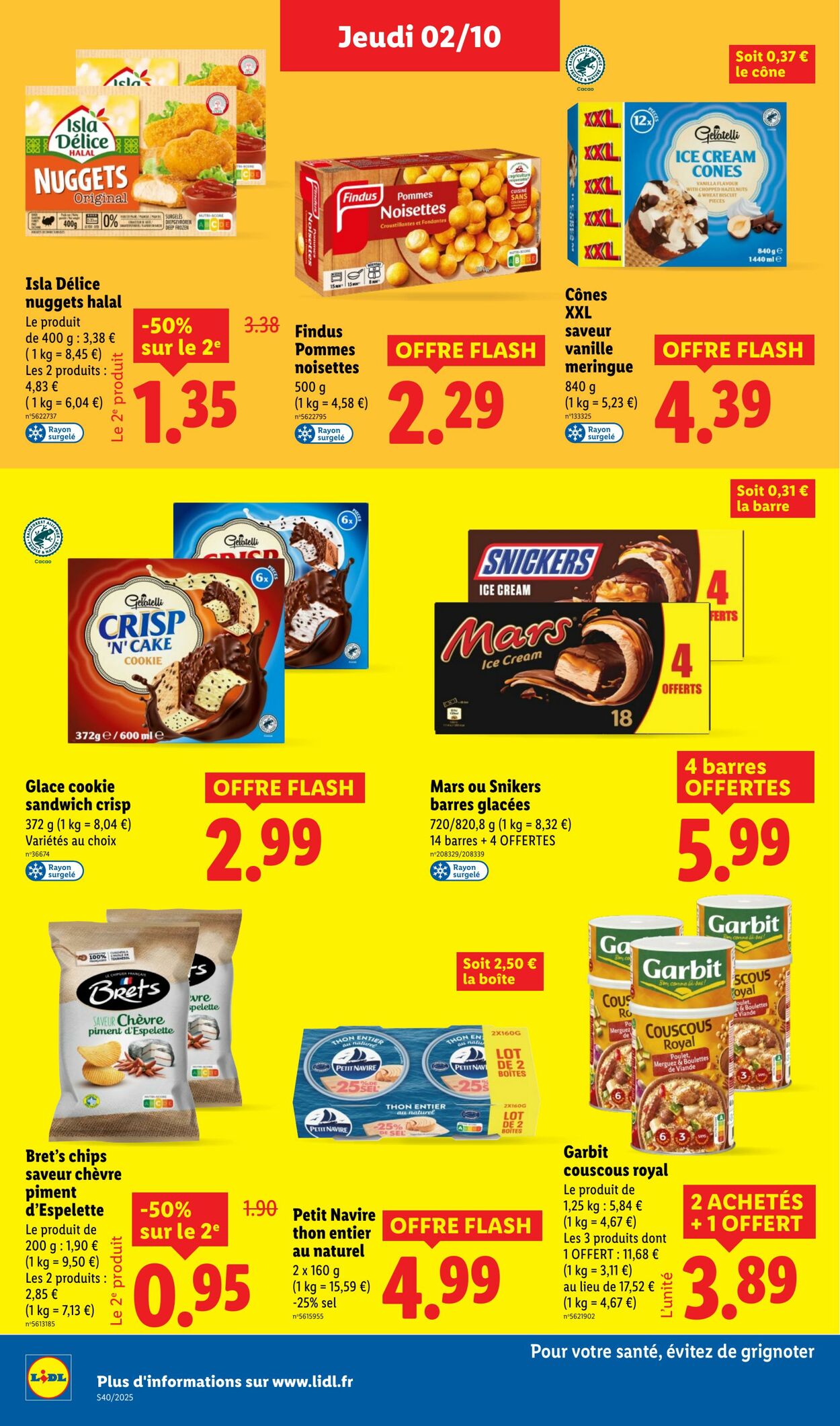 Catalogue Lidl 02.10.2025 - 08.10.2025