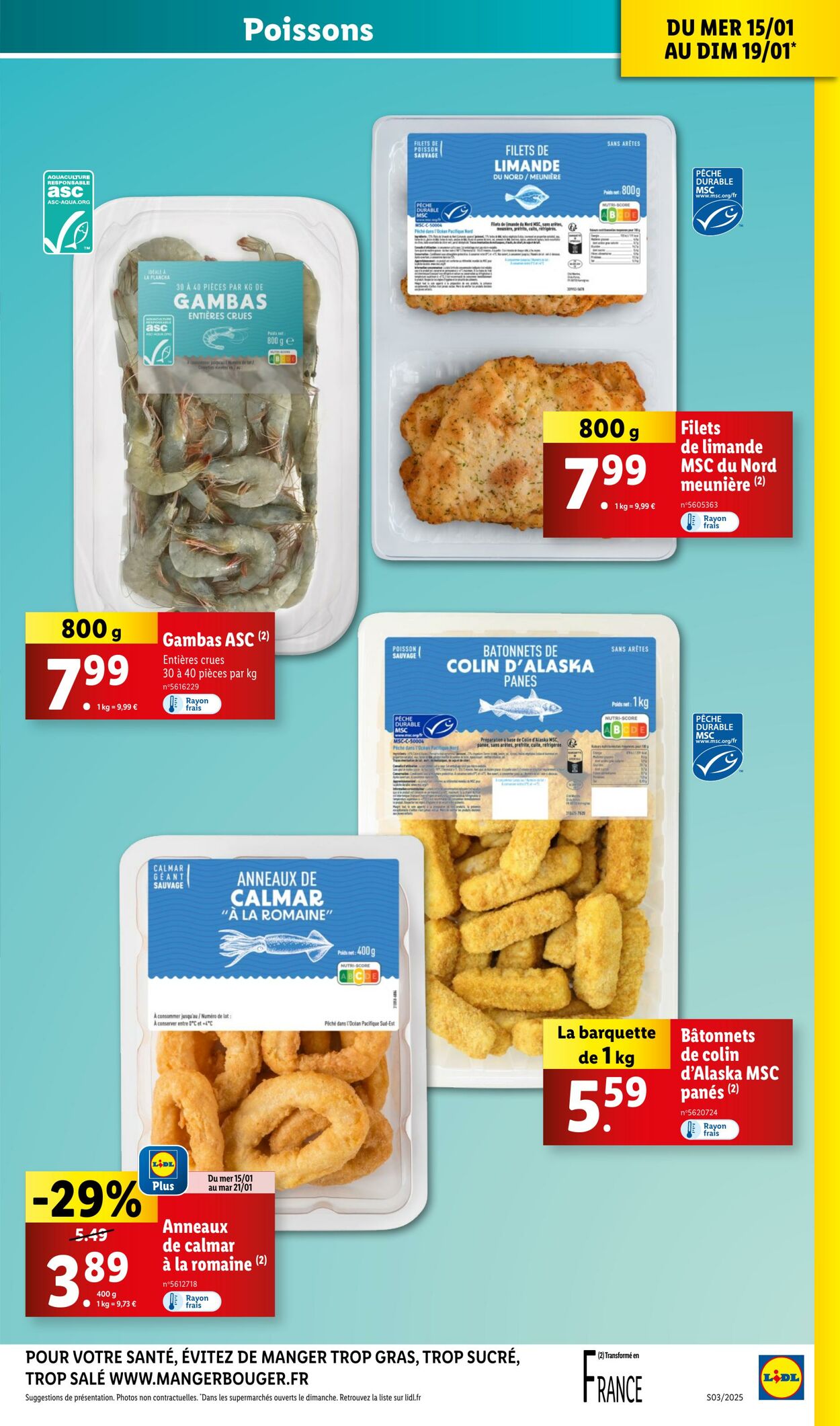 Catalogue Lidl 15.01.2025 - 21.01.2025