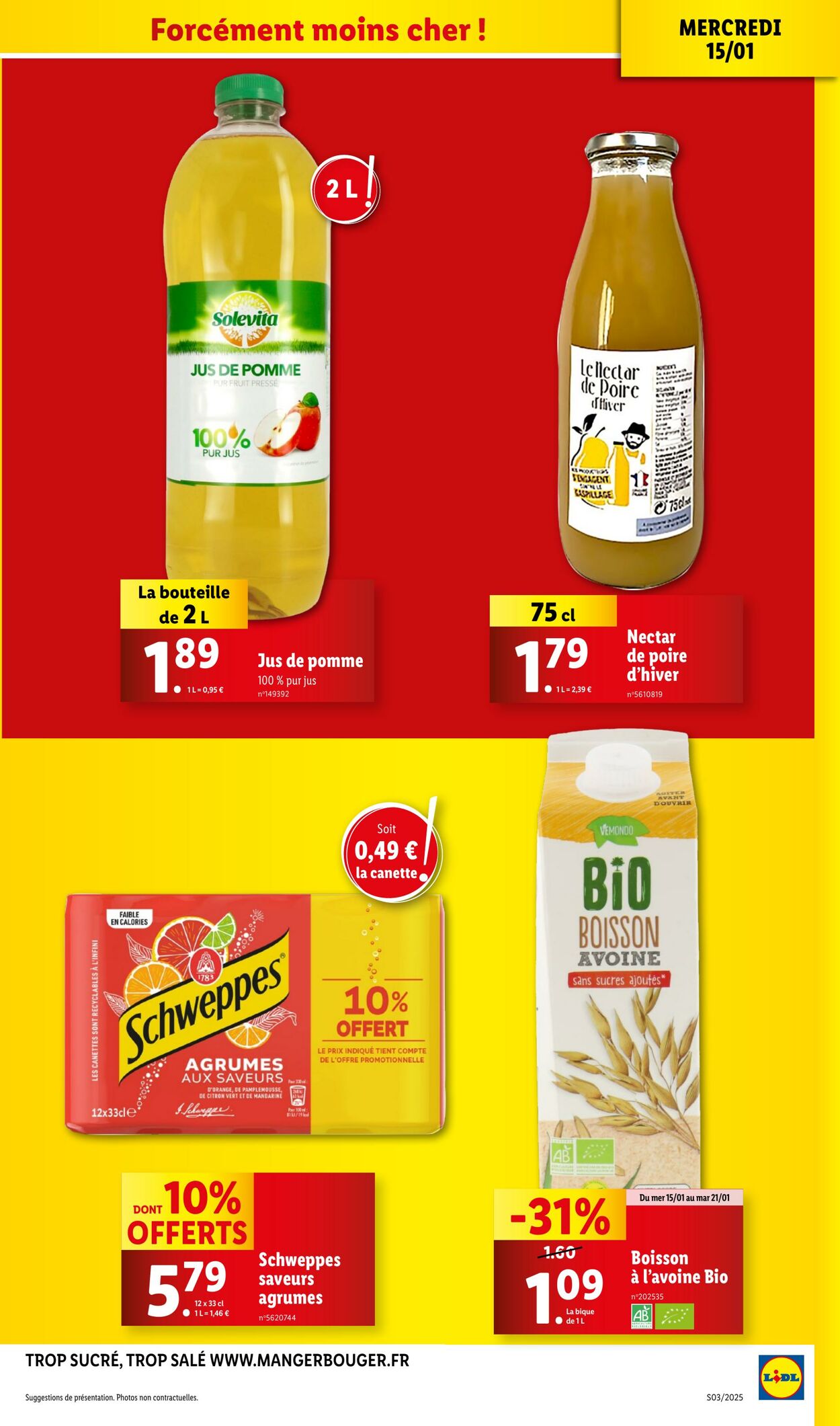 Catalogue Lidl 15.01.2025 - 21.01.2025