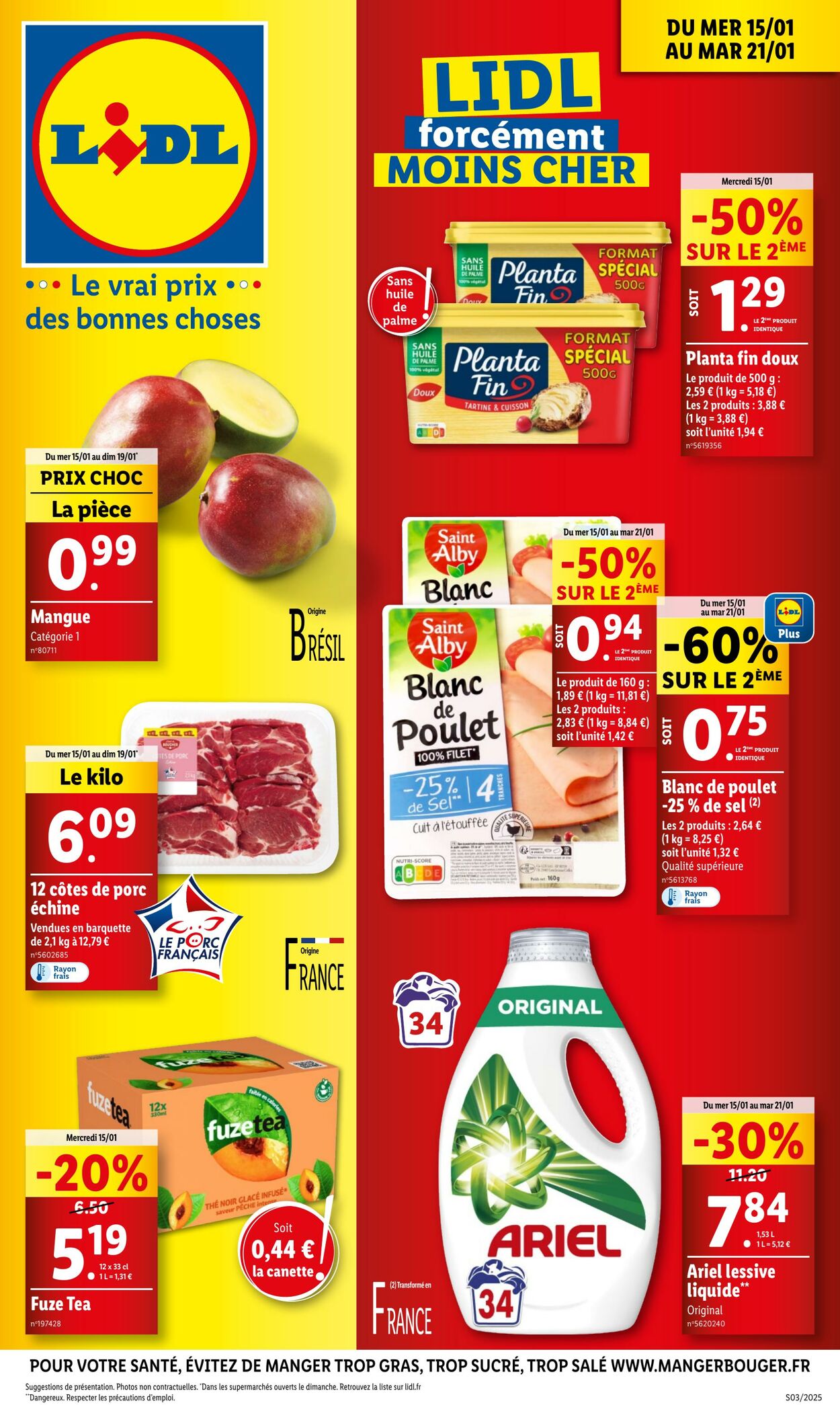 Catalogue Lidl 15.01.2025 - 21.01.2025