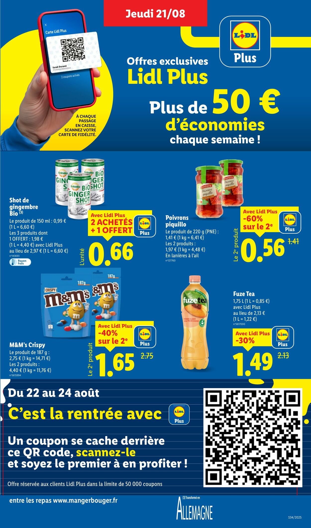 Catalogue Lidl 21.08.2025 - 27.08.2025