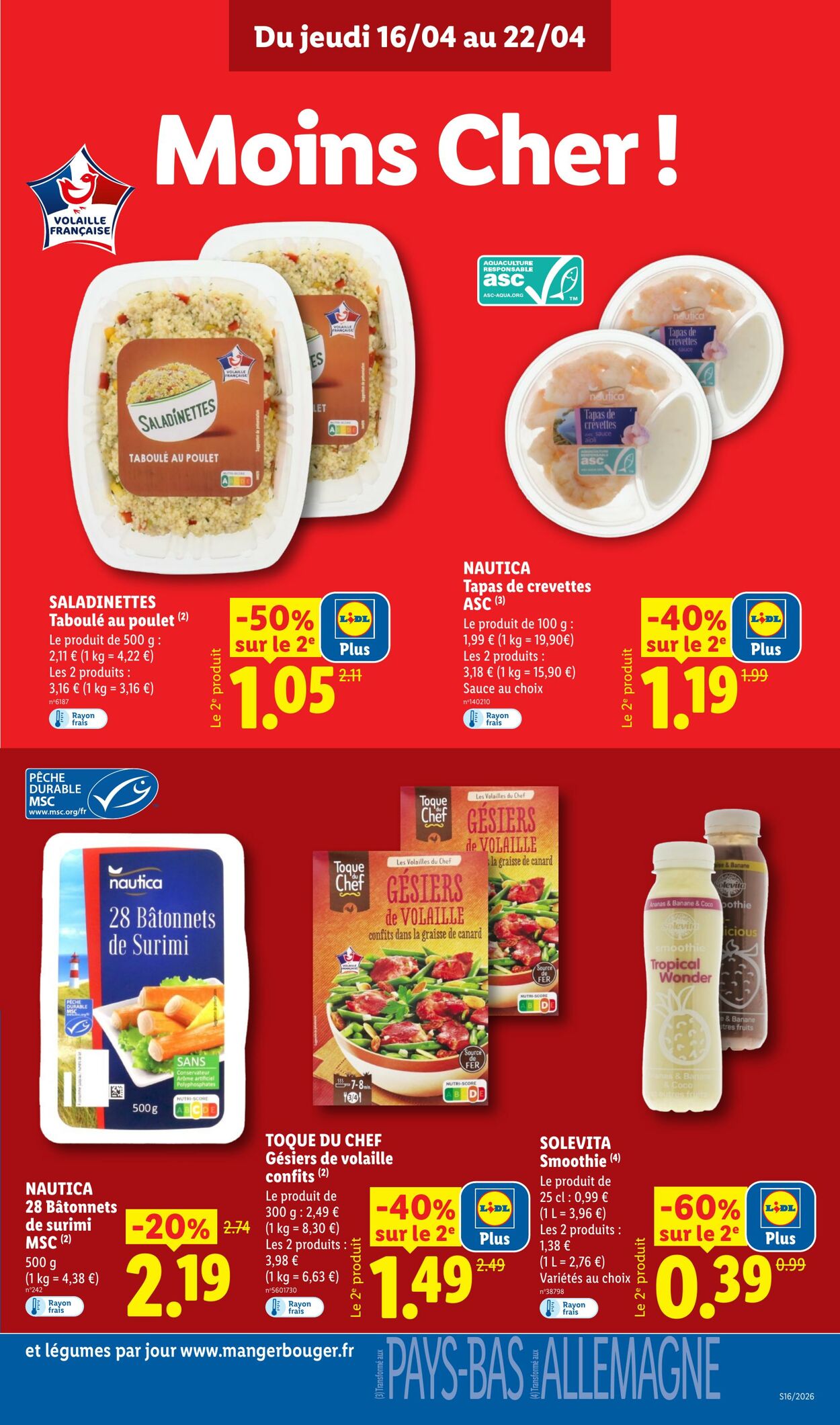 Catalogue Lidl 12.04.2026 - 22.04.2026