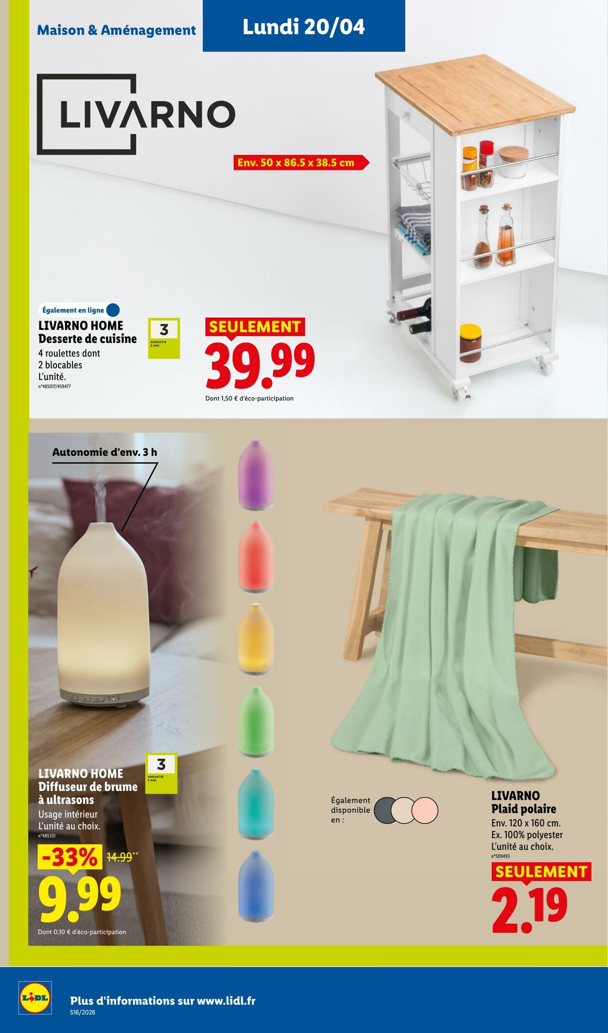 Catalogue Lidl 12.04.2026 - 22.04.2026