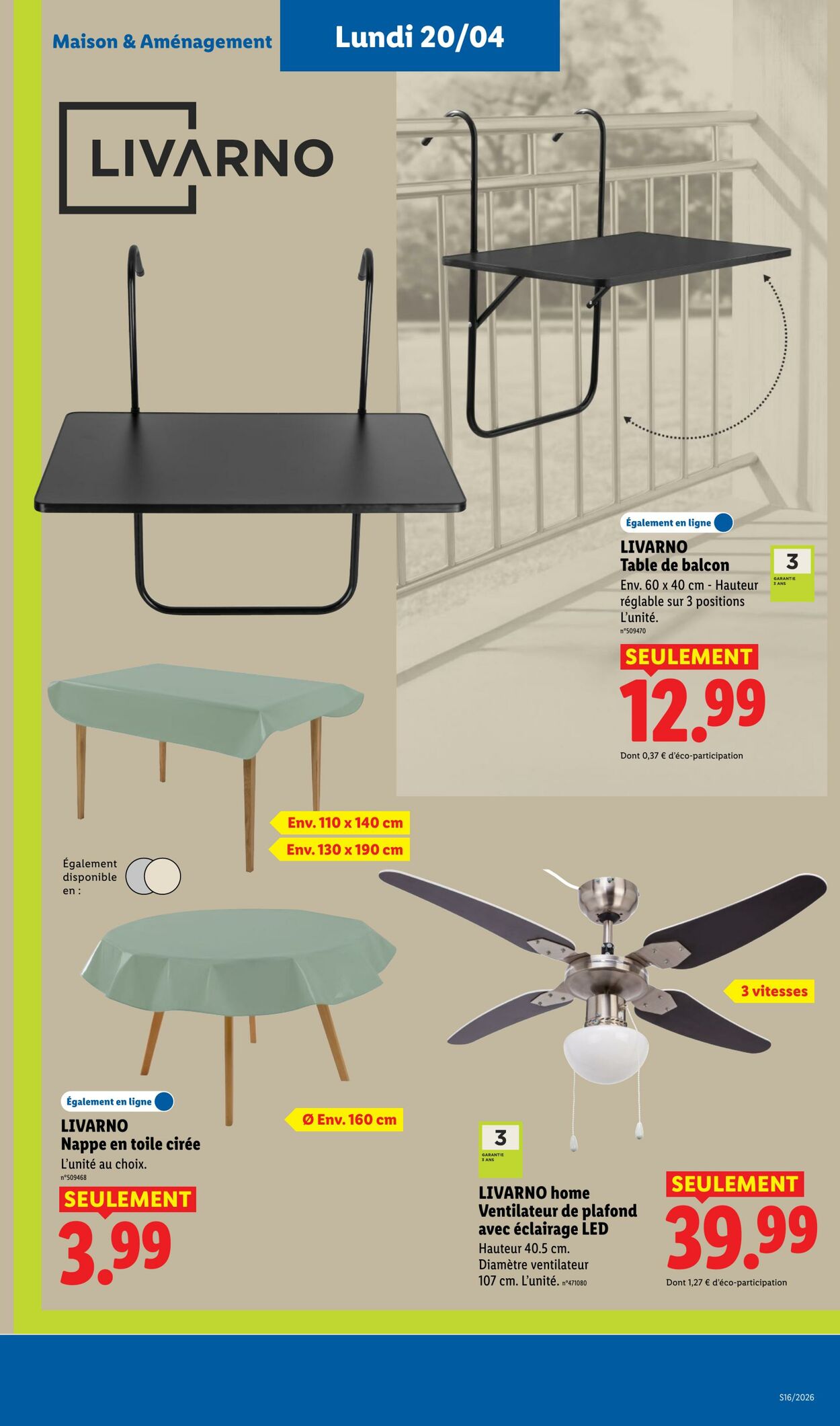 Catalogue Lidl 12.04.2026 - 22.04.2026