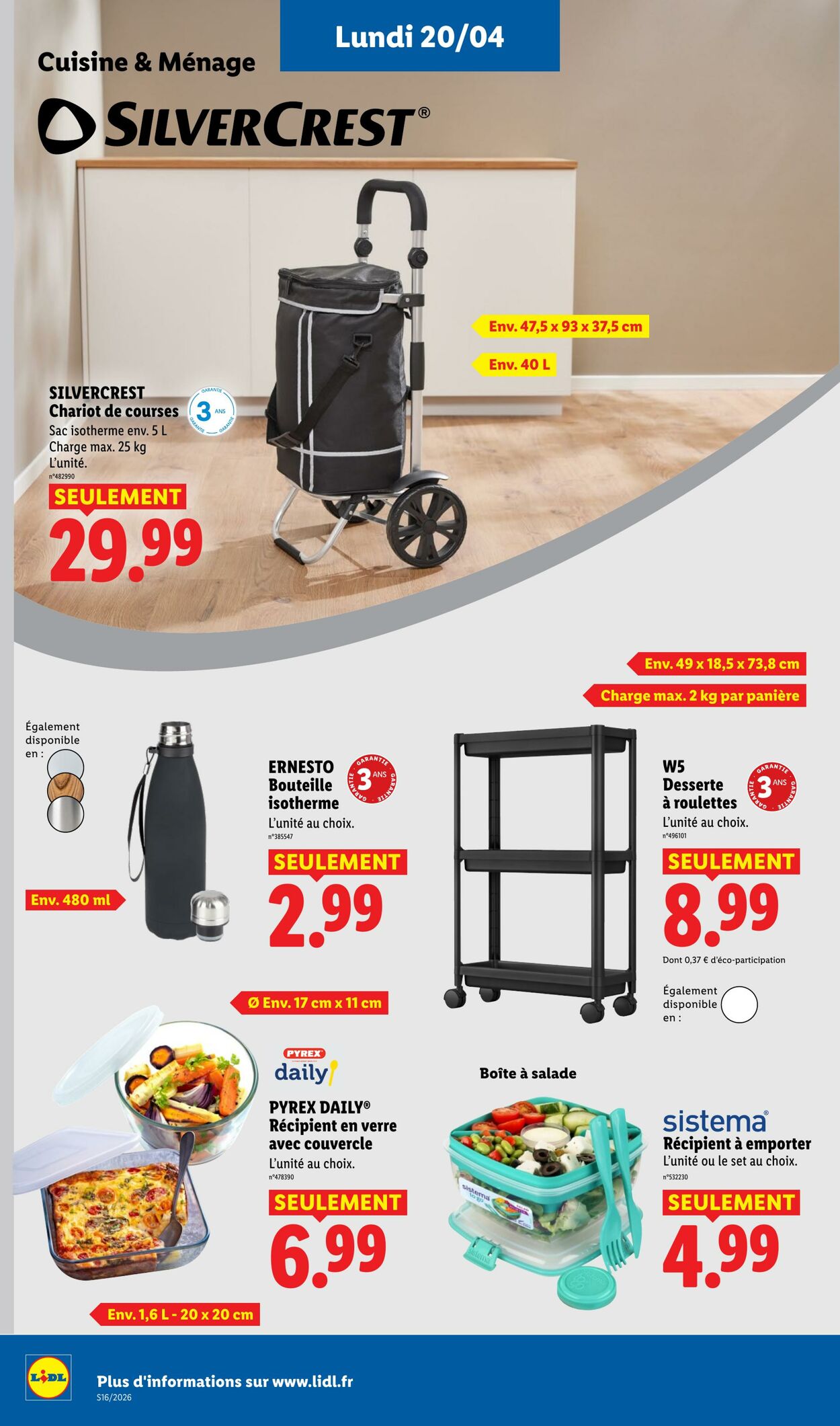 Catalogue Lidl 12.04.2026 - 22.04.2026