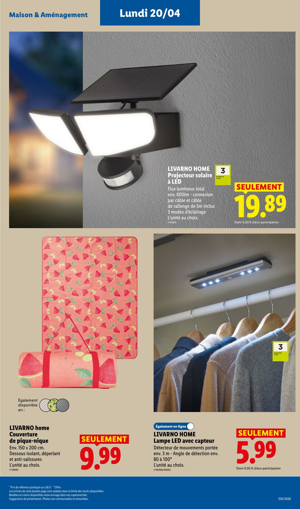 Catalogue Lidl 12.04.2026 - 22.04.2026