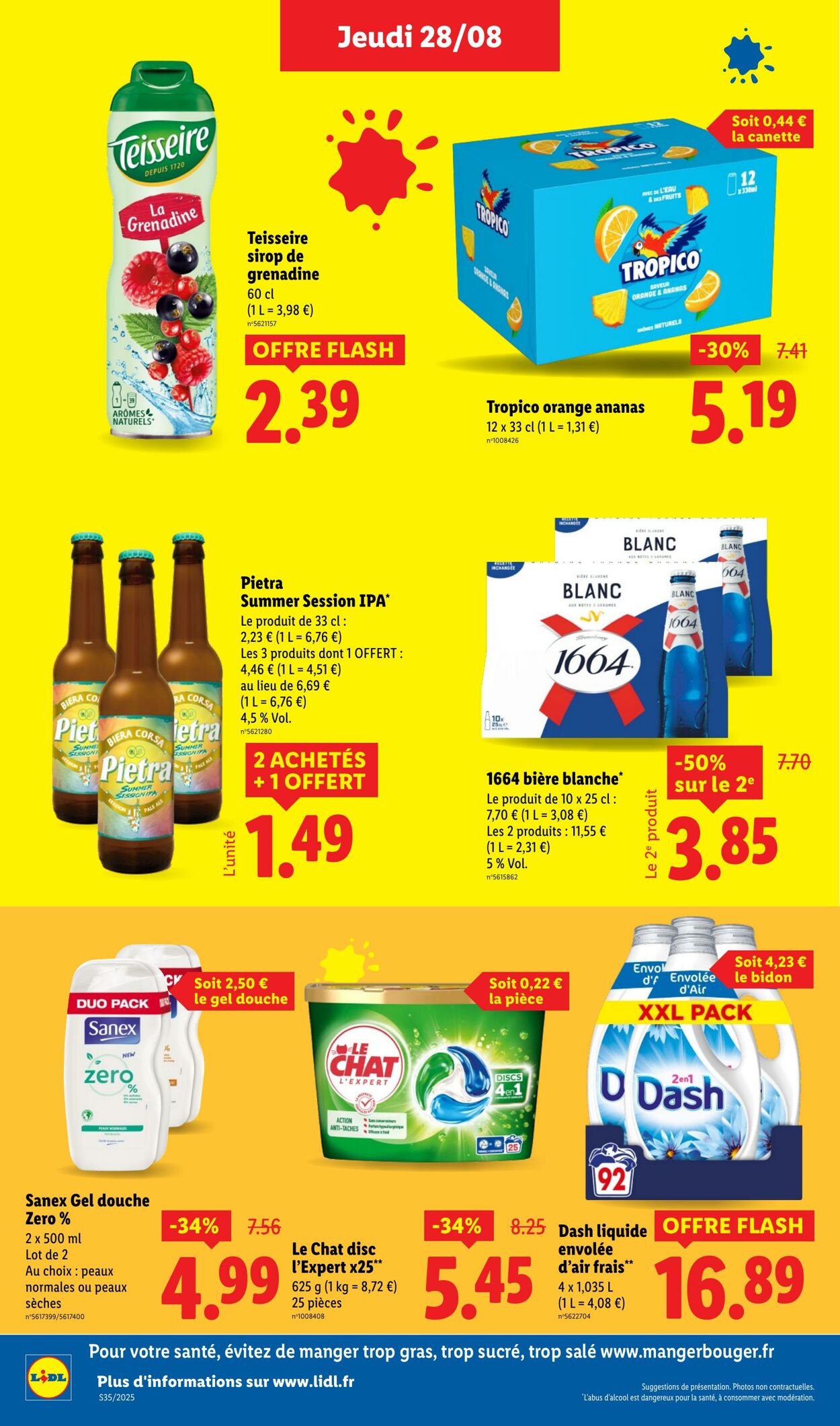 Catalogue Lidl 28.08.2025 - 03.09.2025