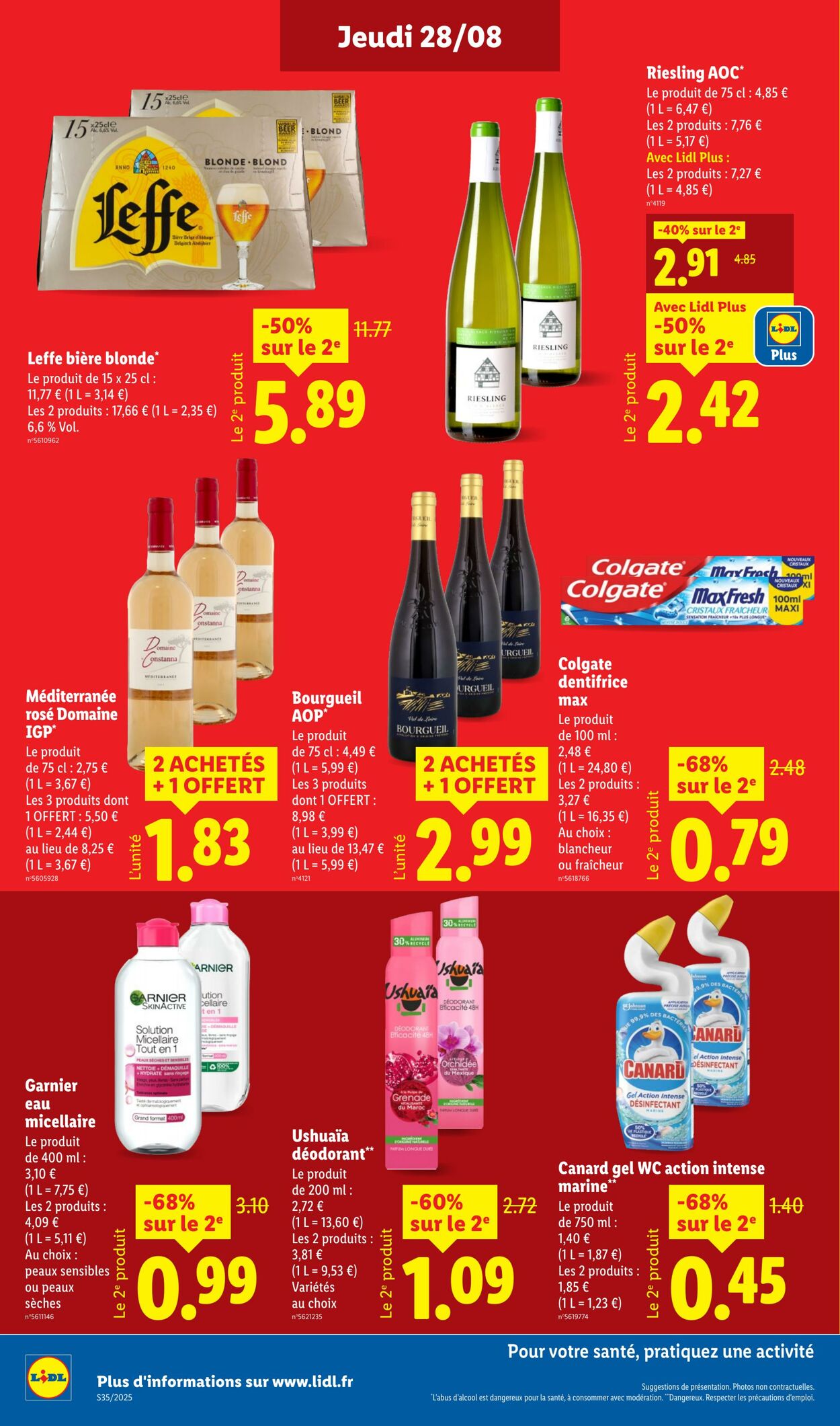 Catalogue Lidl 28.08.2025 - 03.09.2025