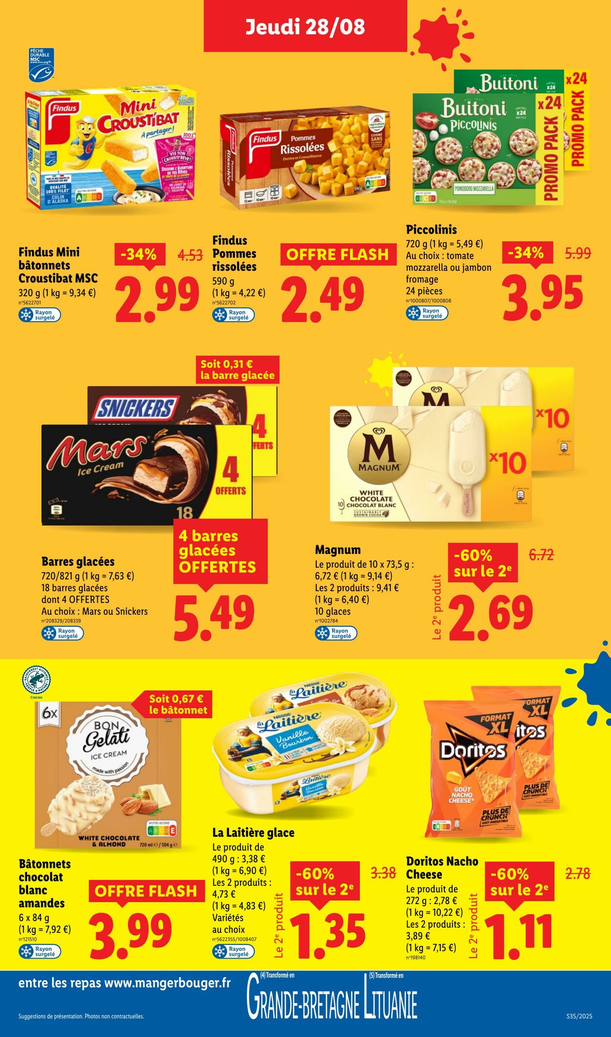 Catalogue Lidl 28.08.2025 - 03.09.2025