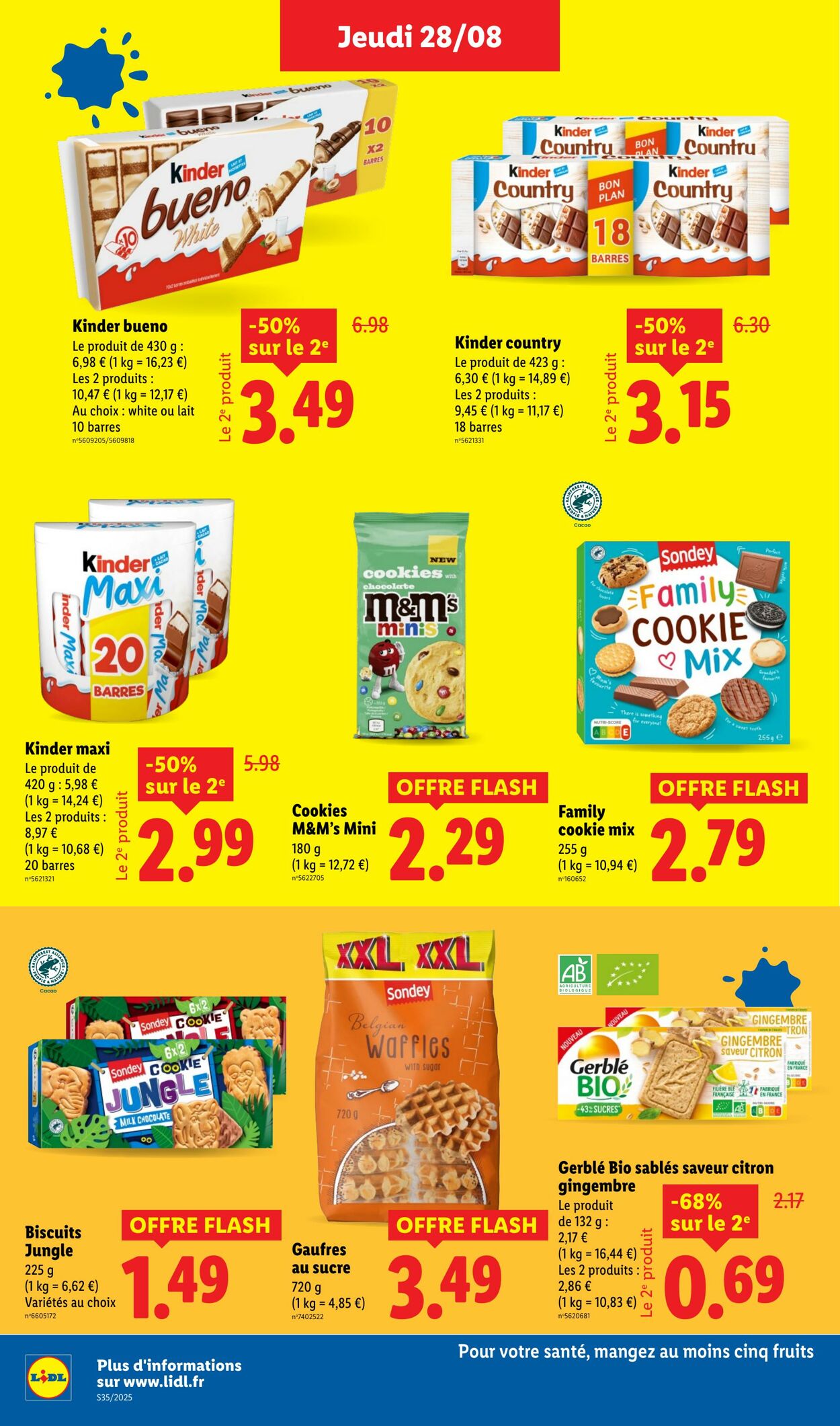 Catalogue Lidl 28.08.2025 - 03.09.2025
