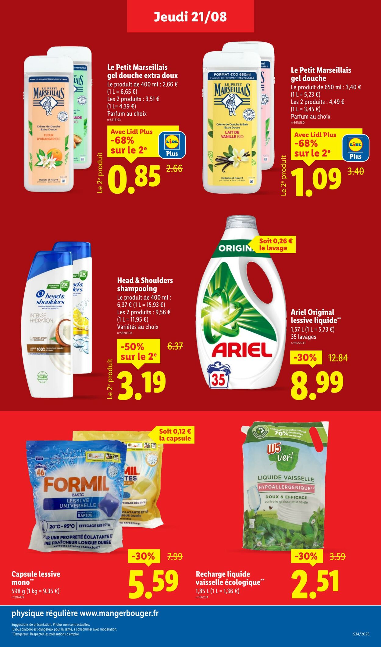Catalogue Lidl 21.08.2025 - 27.08.2025