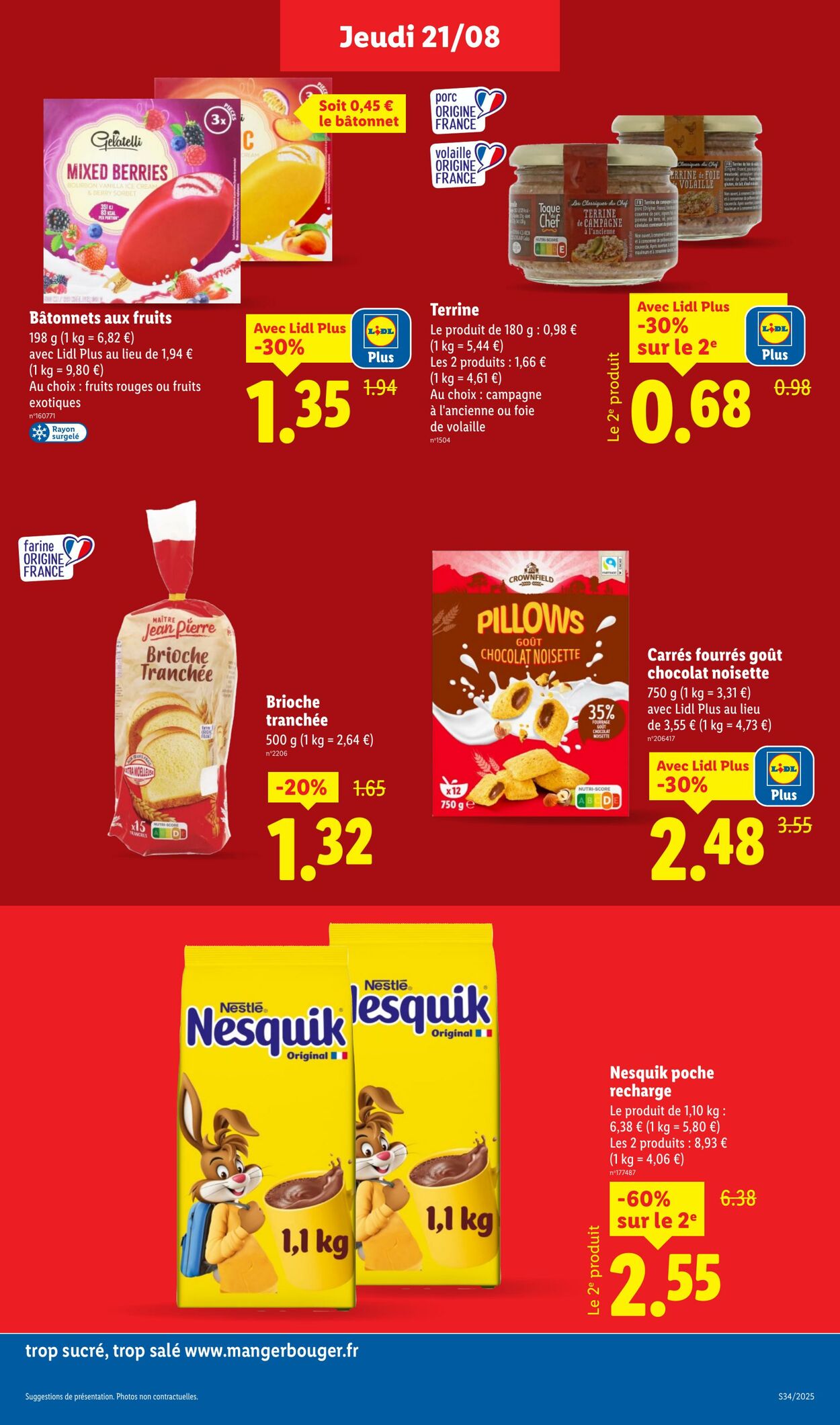 Catalogue Lidl 21.08.2025 - 27.08.2025