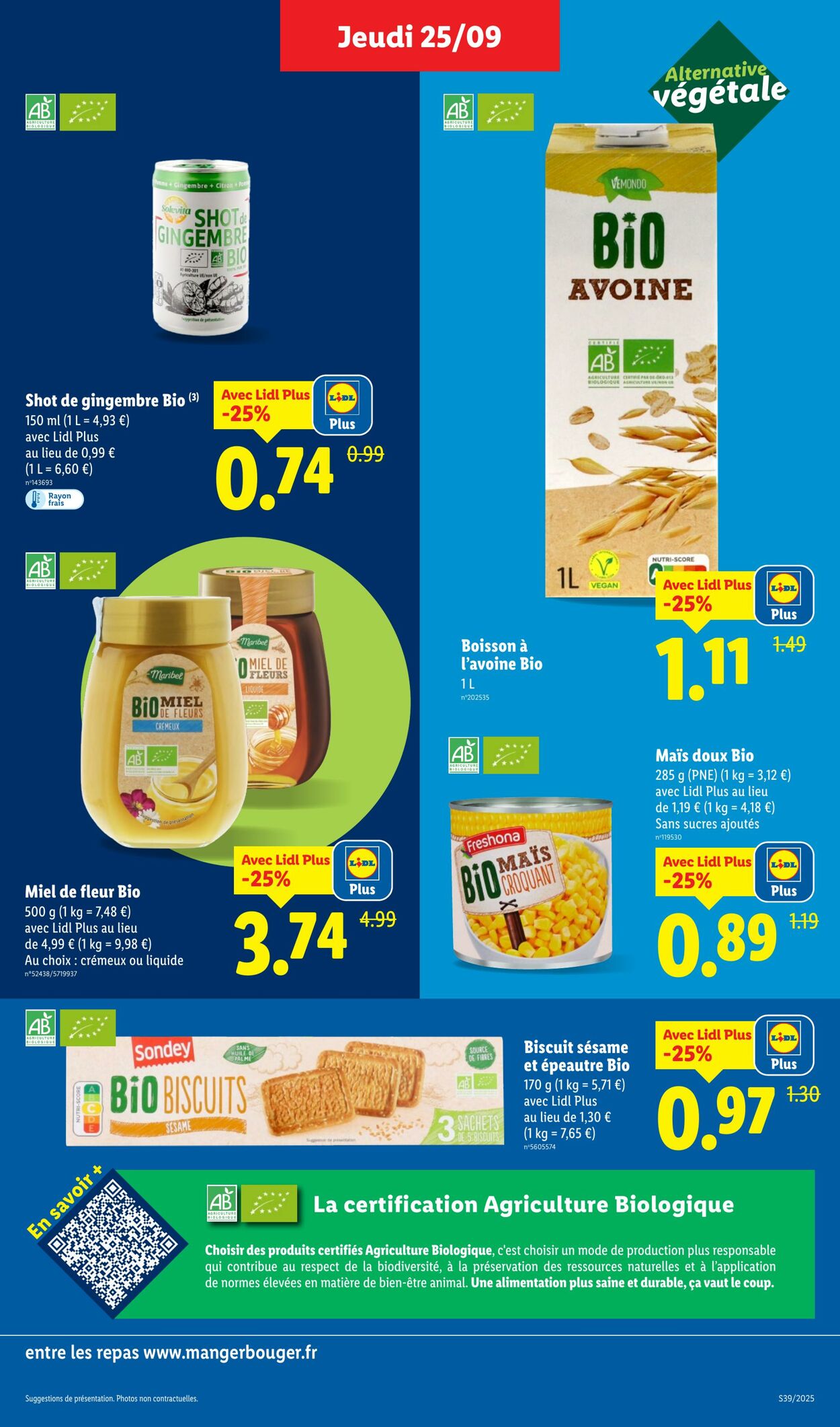 Catalogue Lidl 25.09.2025 - 01.10.2025