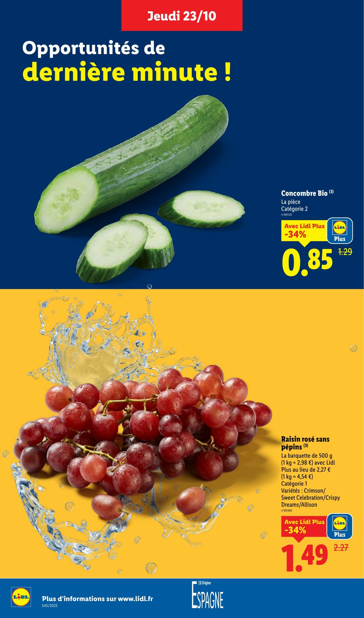 Catalogue Lidl 23.10.2025 - 29.10.2025