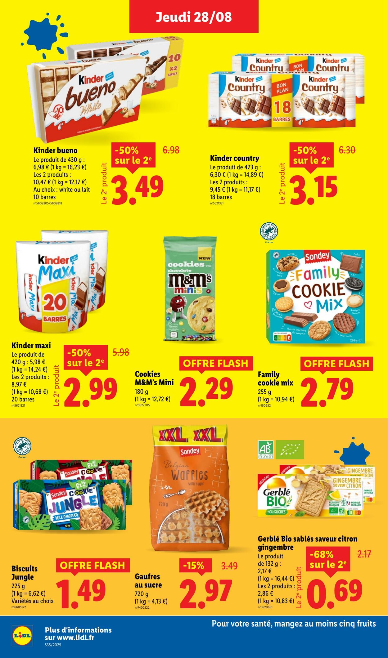 Catalogue Lidl 28.08.2025 - 03.09.2025