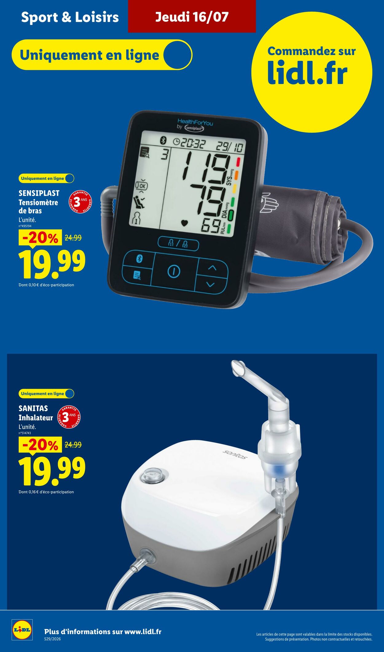 Catalogue Lidl 12.07.2026 - 22.07.2026