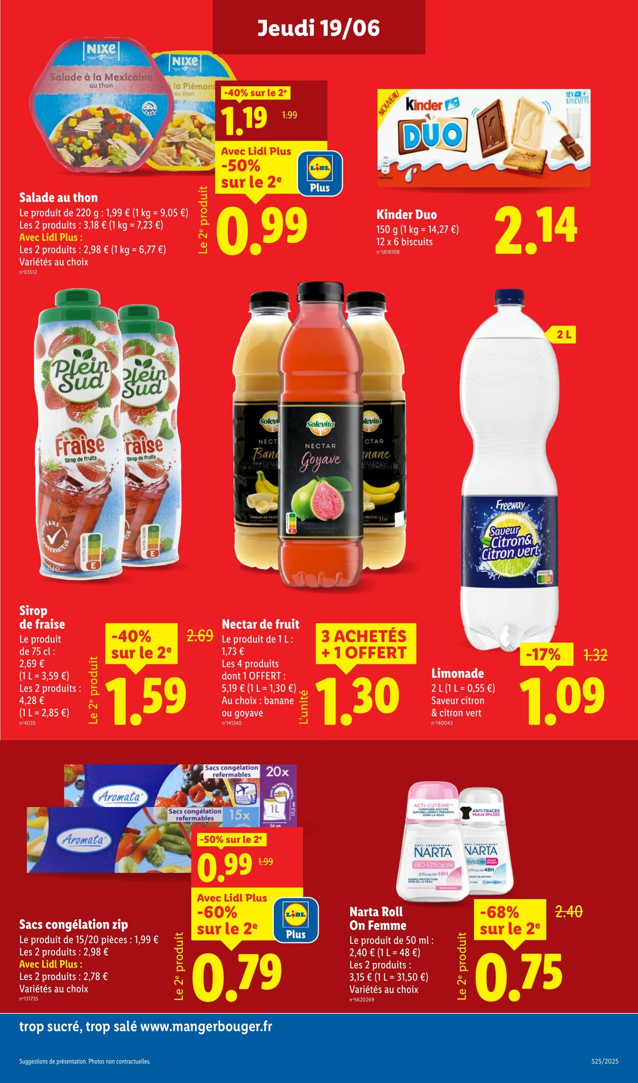 Catalogue Lidl 19.06.2025 - 25.06.2025