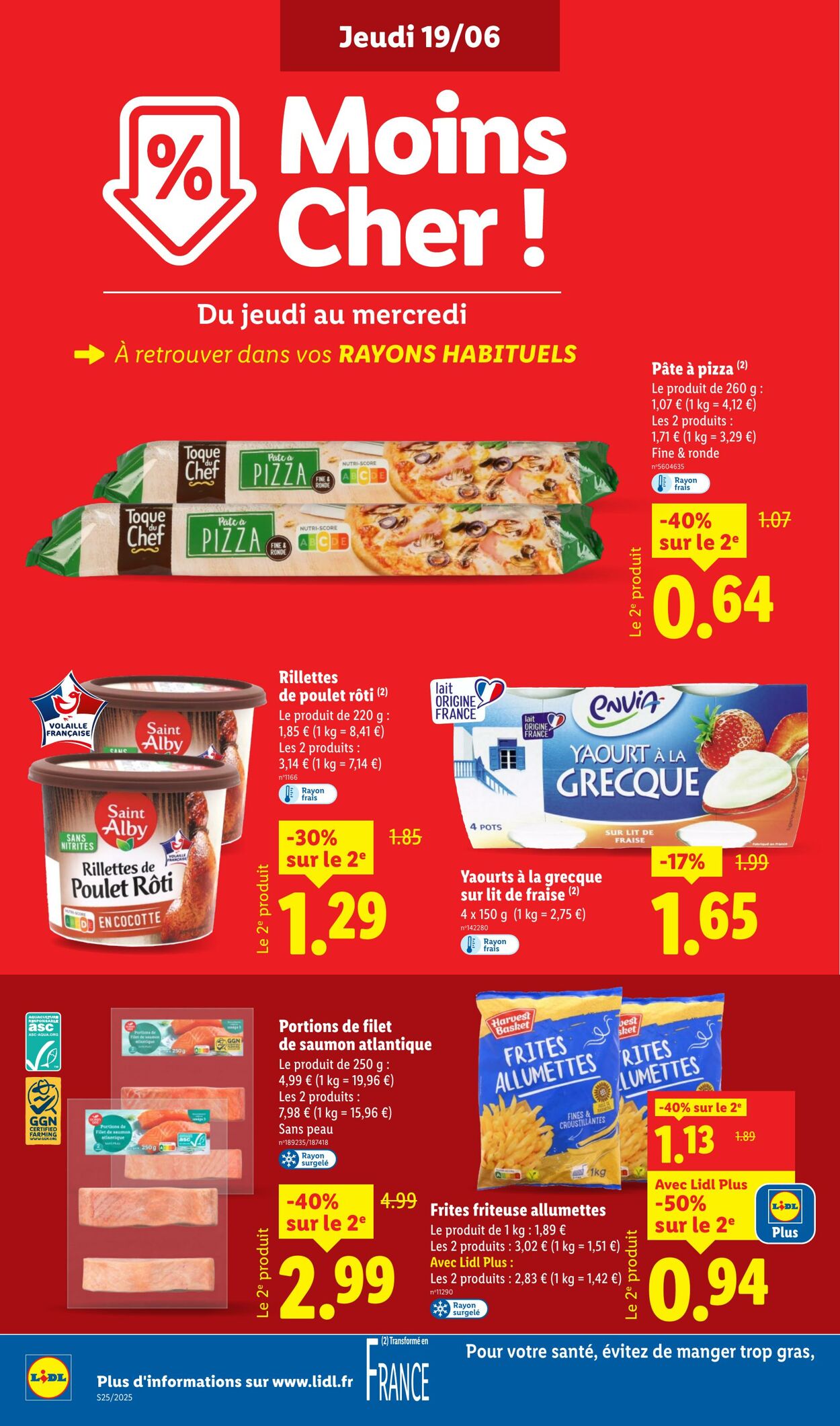 Catalogue Lidl 19.06.2025 - 25.06.2025